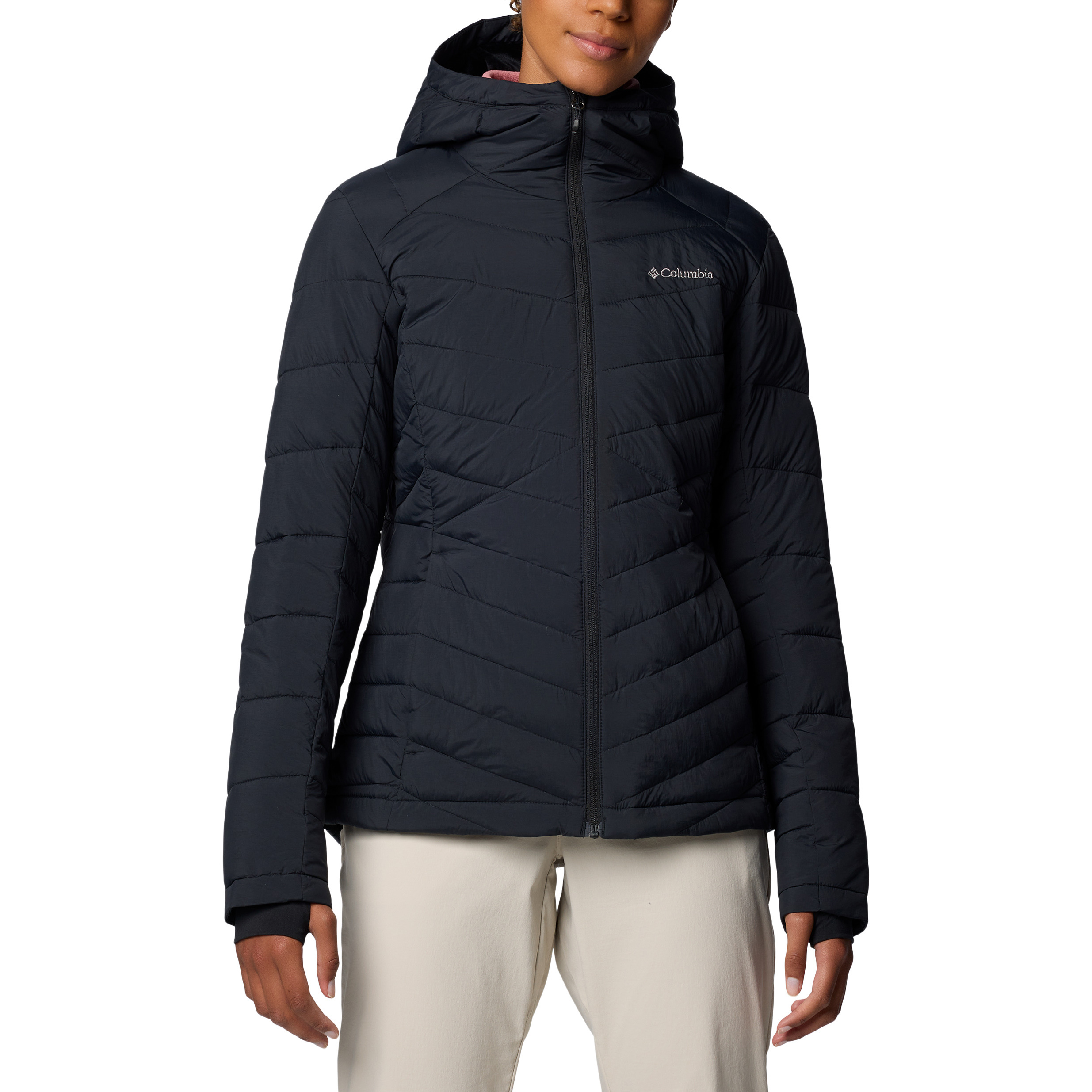 Image of Columbia Joy Peak II Hooded Jacket for Ladies - Black - L
