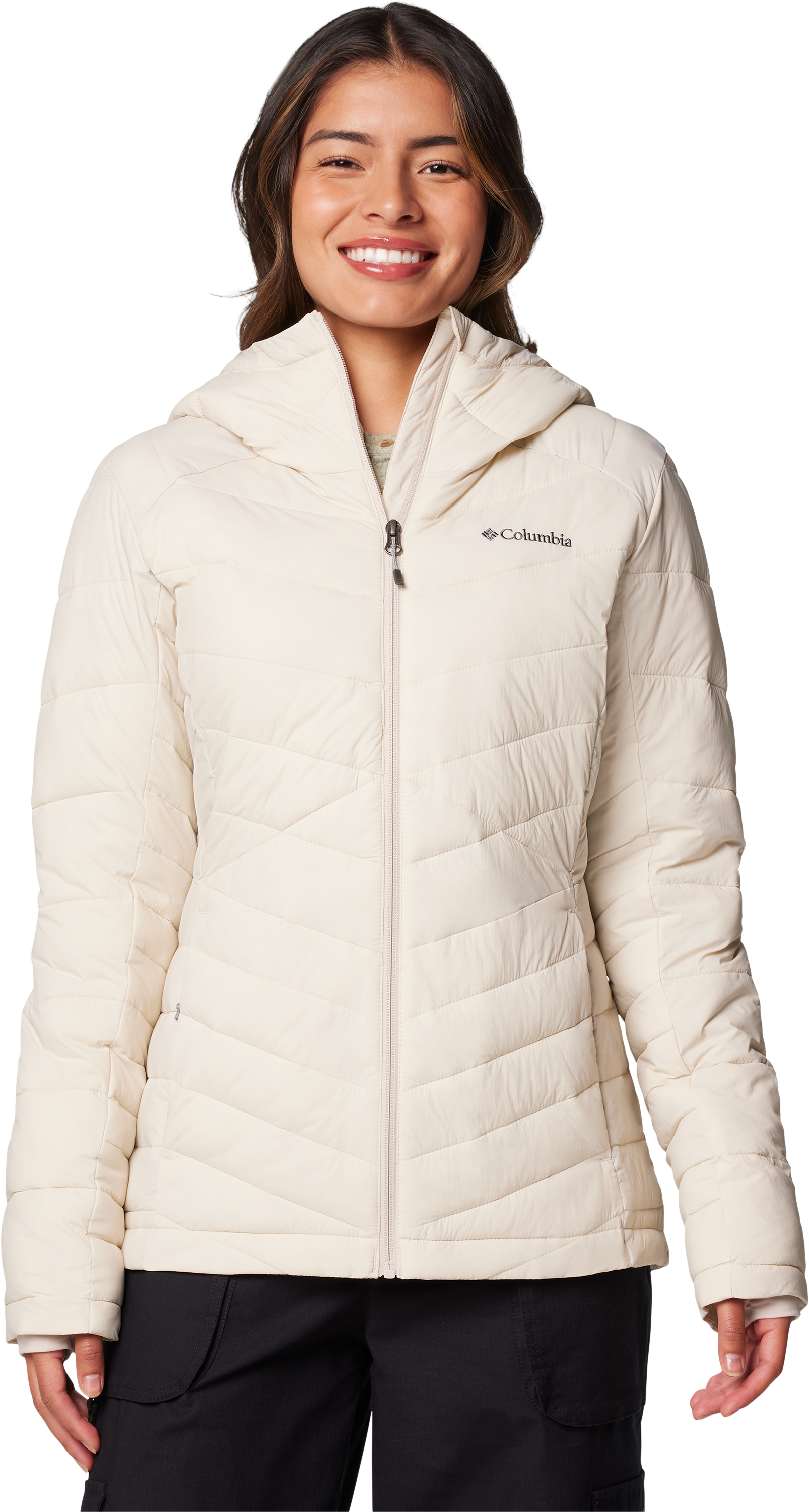 Image of Columbia Joy Peak II Hooded Jacket for Ladies - Dark Stone - XL