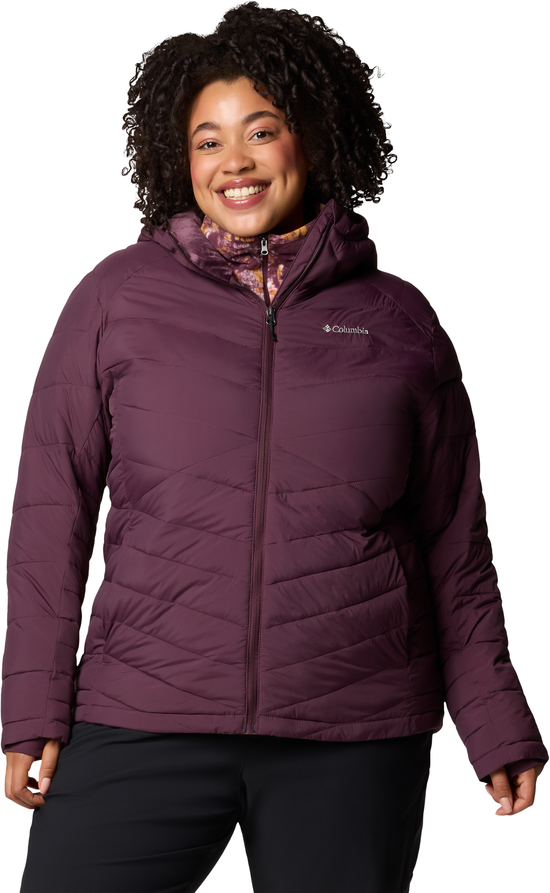 Image of Columbia Joy Peak II Hooded Jacket for Ladies - Moonvista - 1X