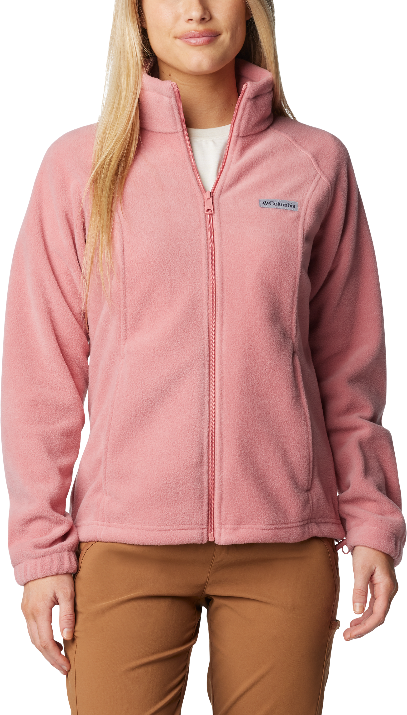 Image of Columbia Benton Springs Full-Zip Fleece Jacket for Ladies - Pink Agave - S