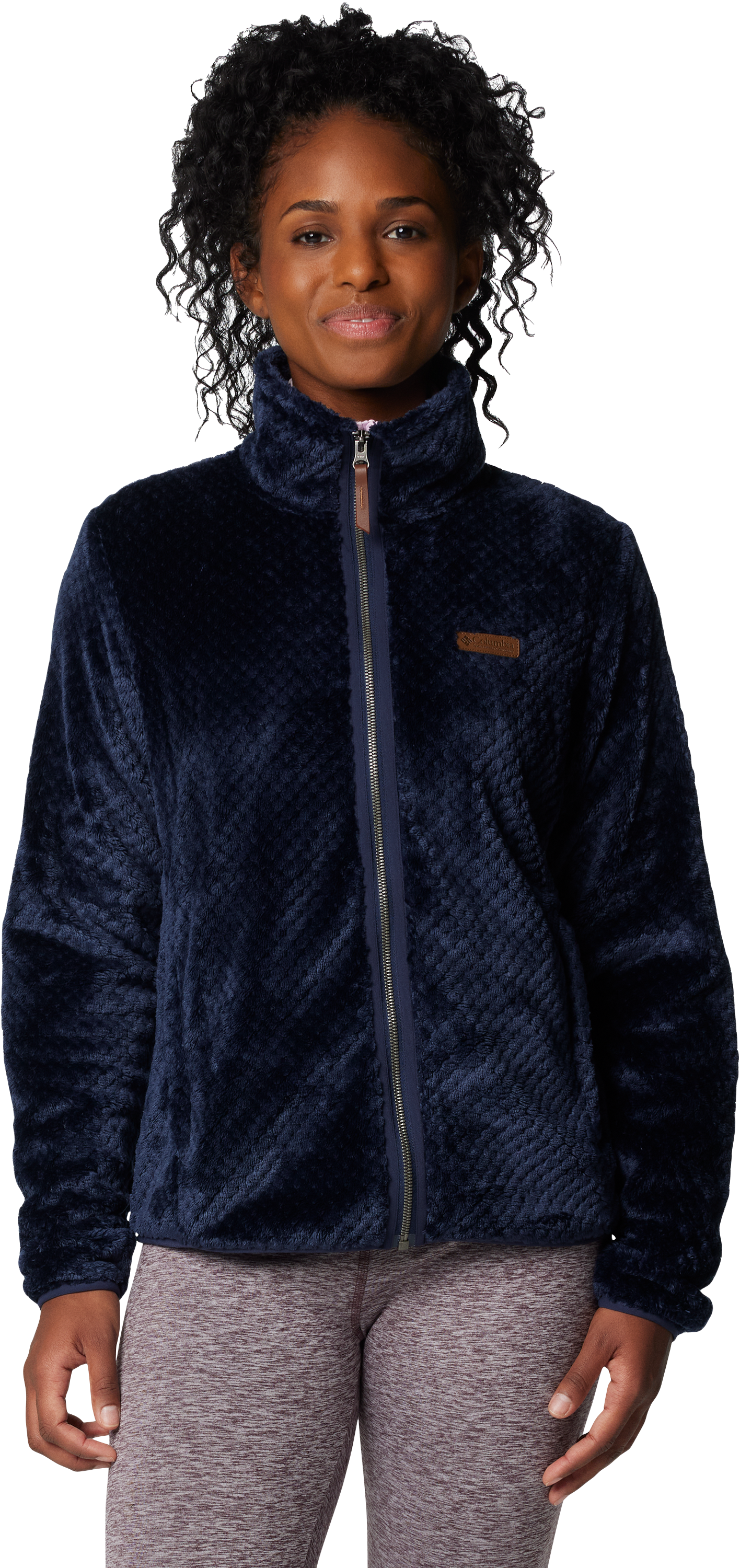 Columbia Fire Side II Sherpa Full-Zip Jacket for Ladies - Collegiate Navy - XS