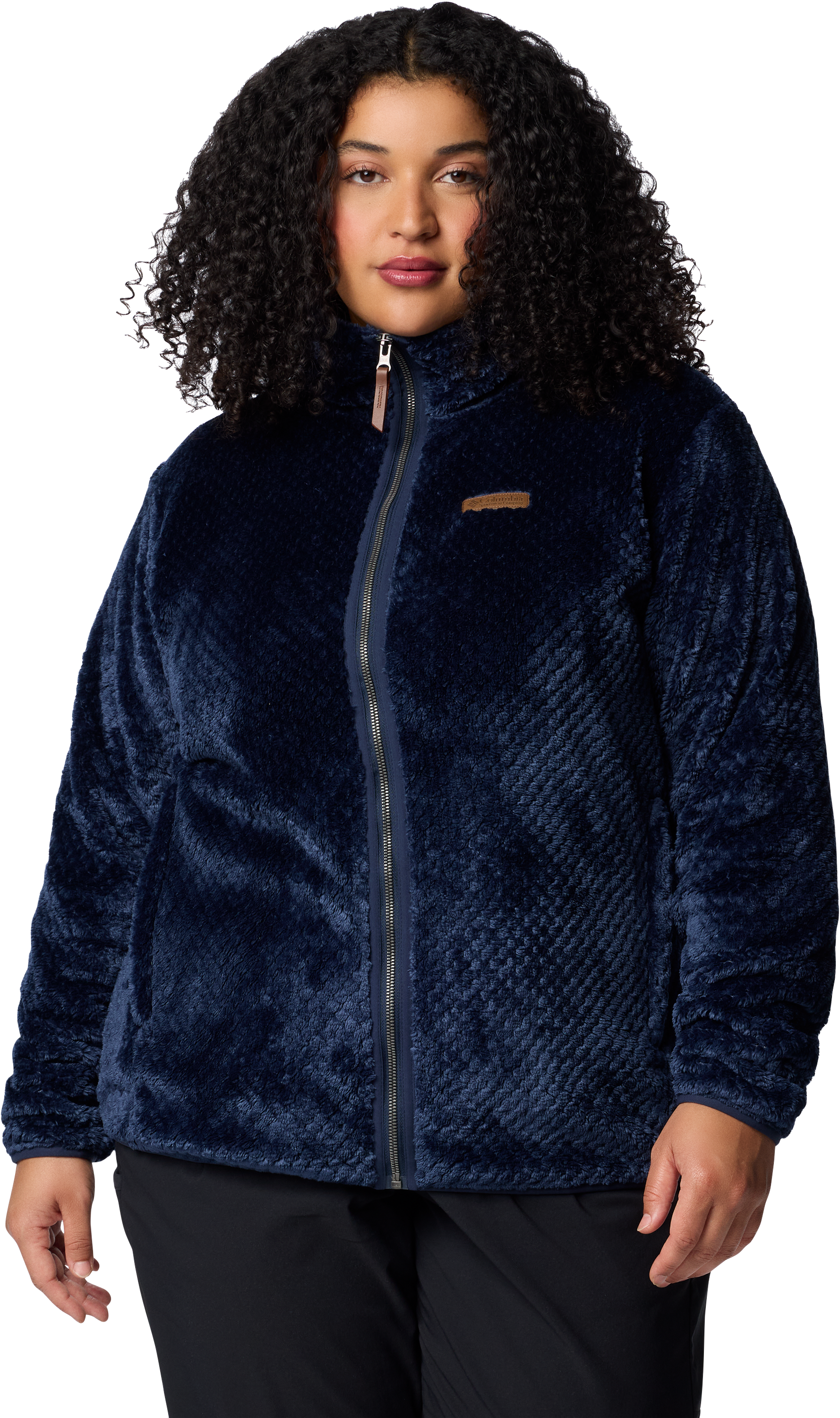 Columbia Fire Side II Sherpa Full-Zip Jacket for Ladies - Collegiate Navy - 1X