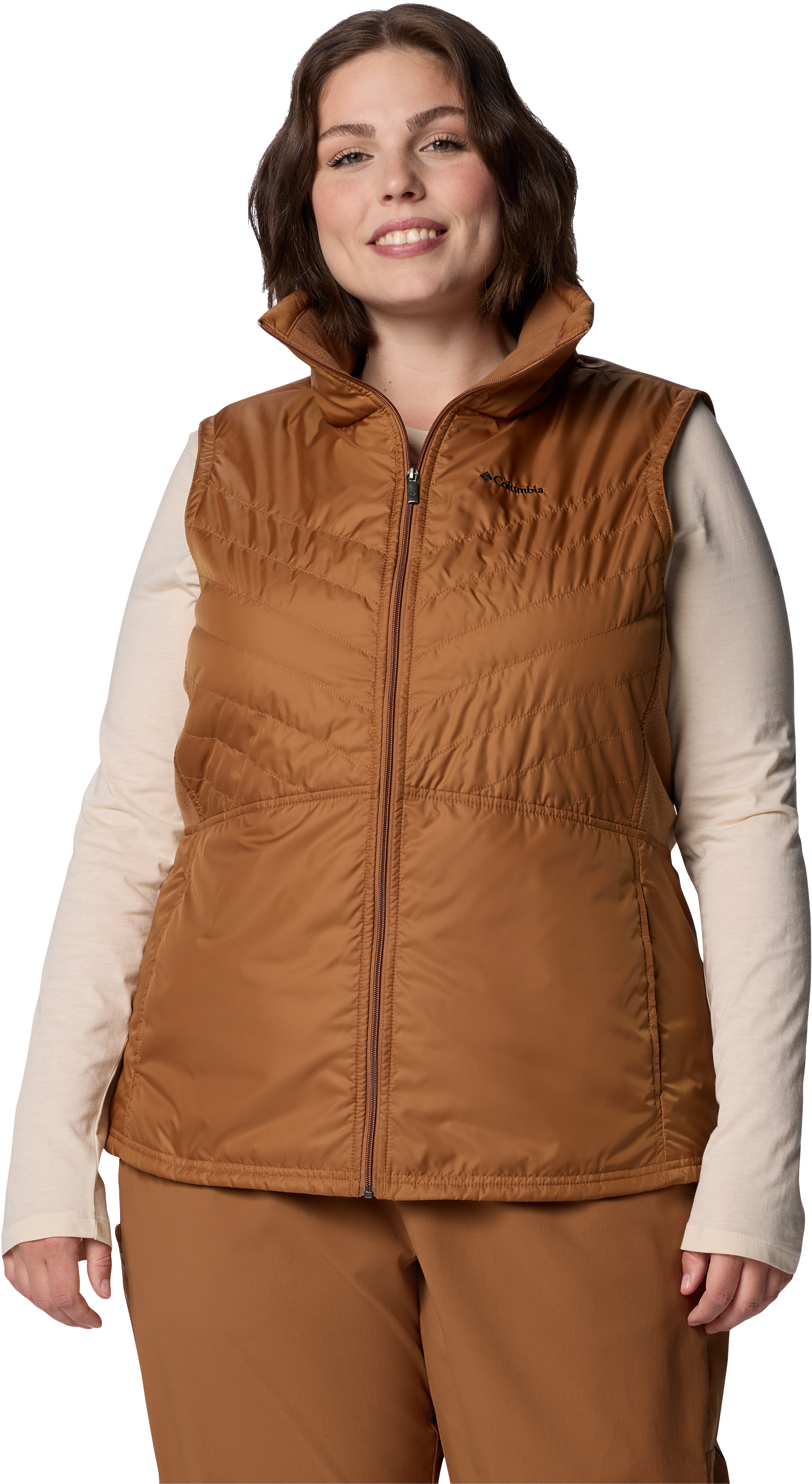 Image of Columbia Mix It Around III Vest for Ladies - Camel Brown