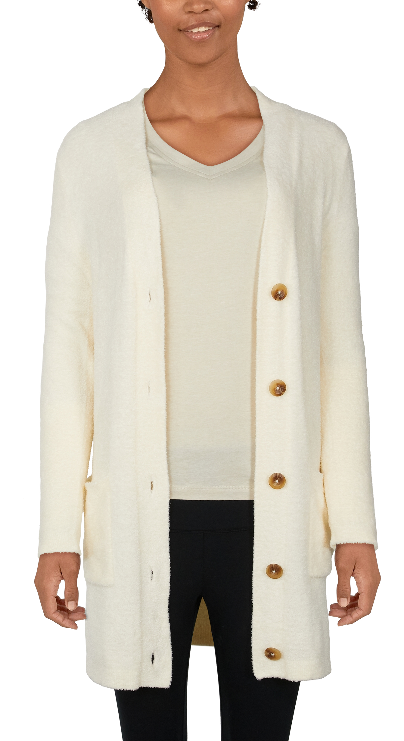 NATURAL REFLECTIONS Plush Cardigan for Ladies