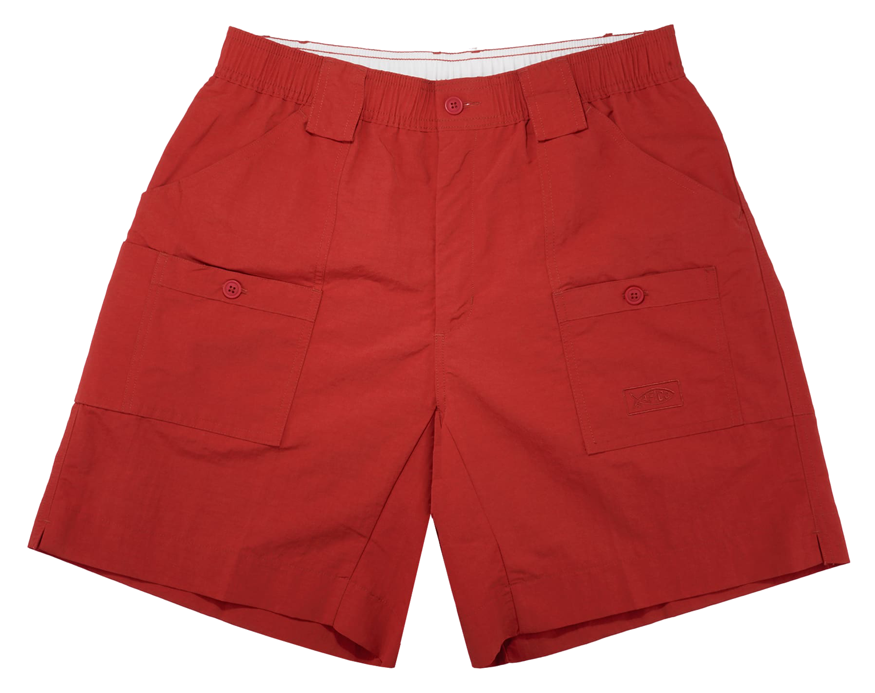 Image of AFTCO Original Long Fishing Shorts for Men - True Red - 30