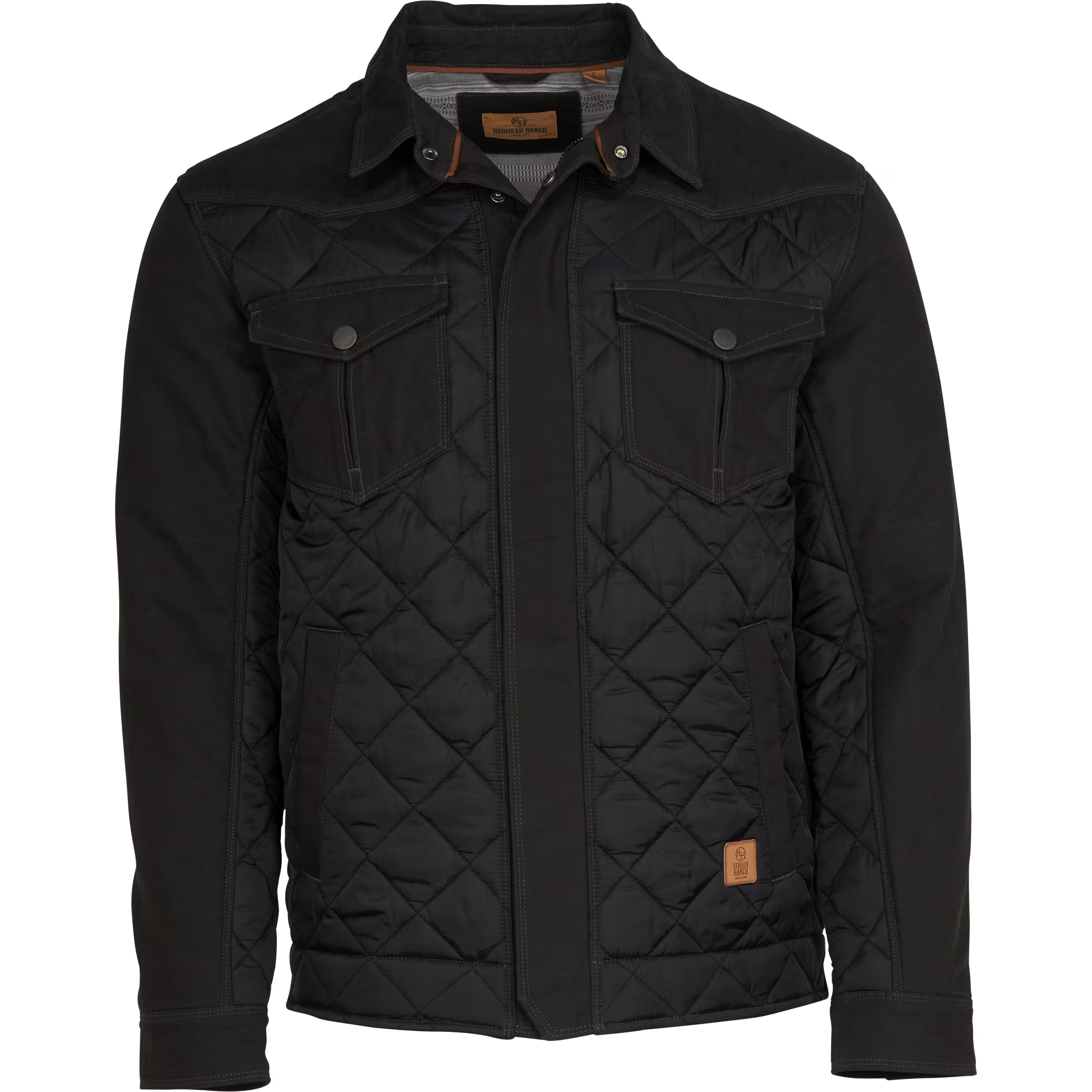 Image of RedHead Ranch Wilson's Creek Quilted Jacket for Men - Black - M