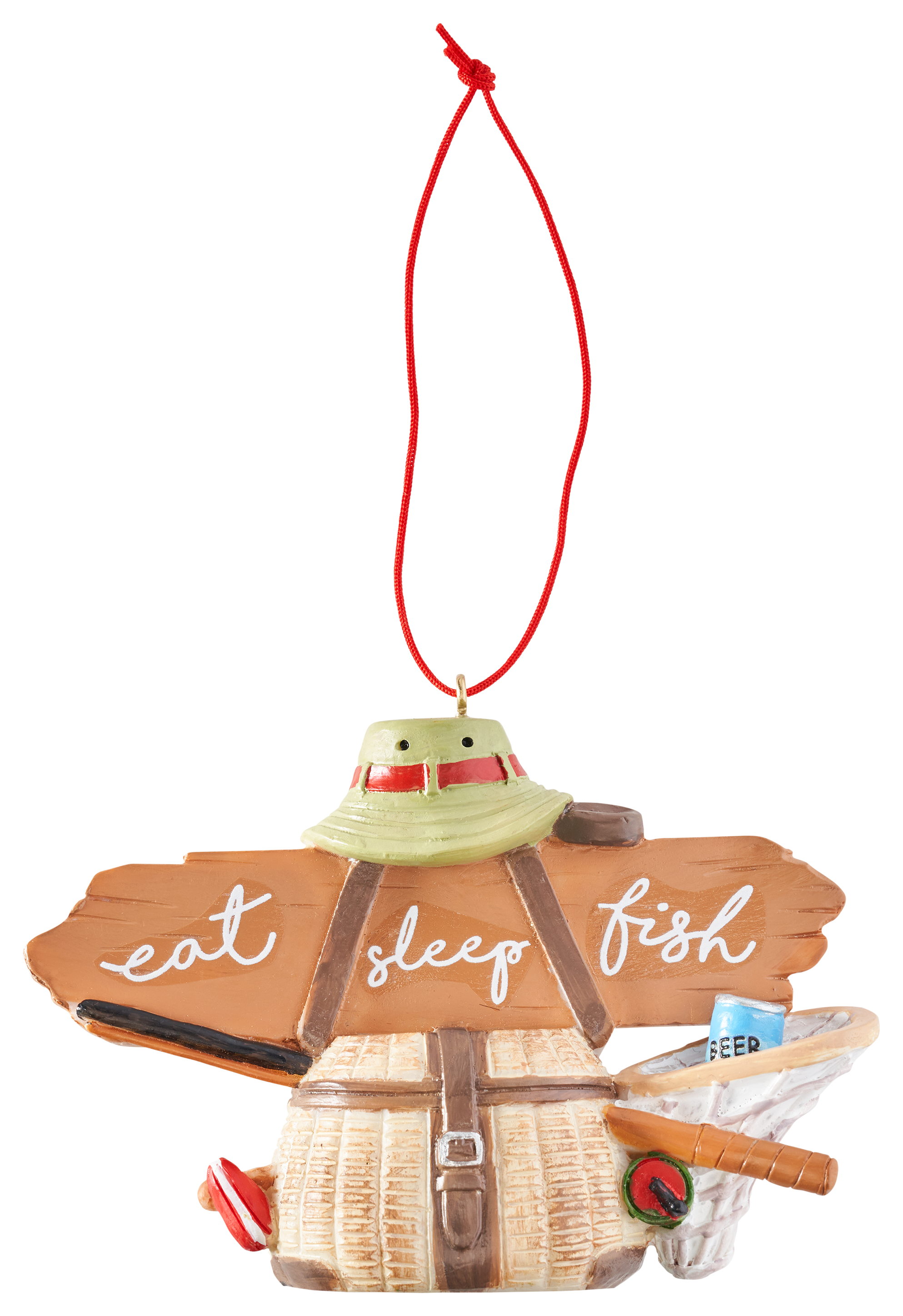 Image of Bass Pro Shops Fishing Creel Ornament