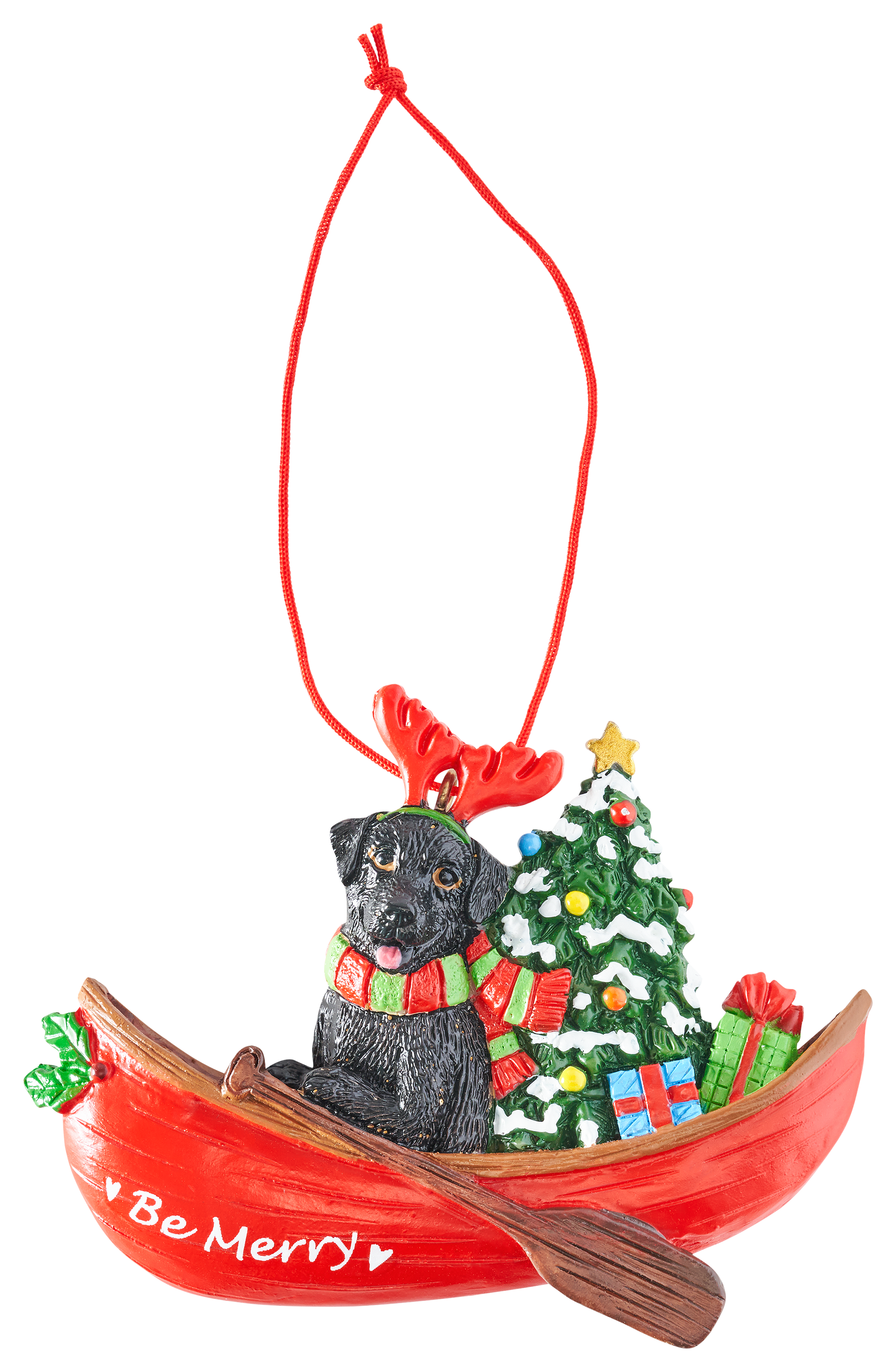 Image of Bass Pro Shops Dog With Boat Ornament