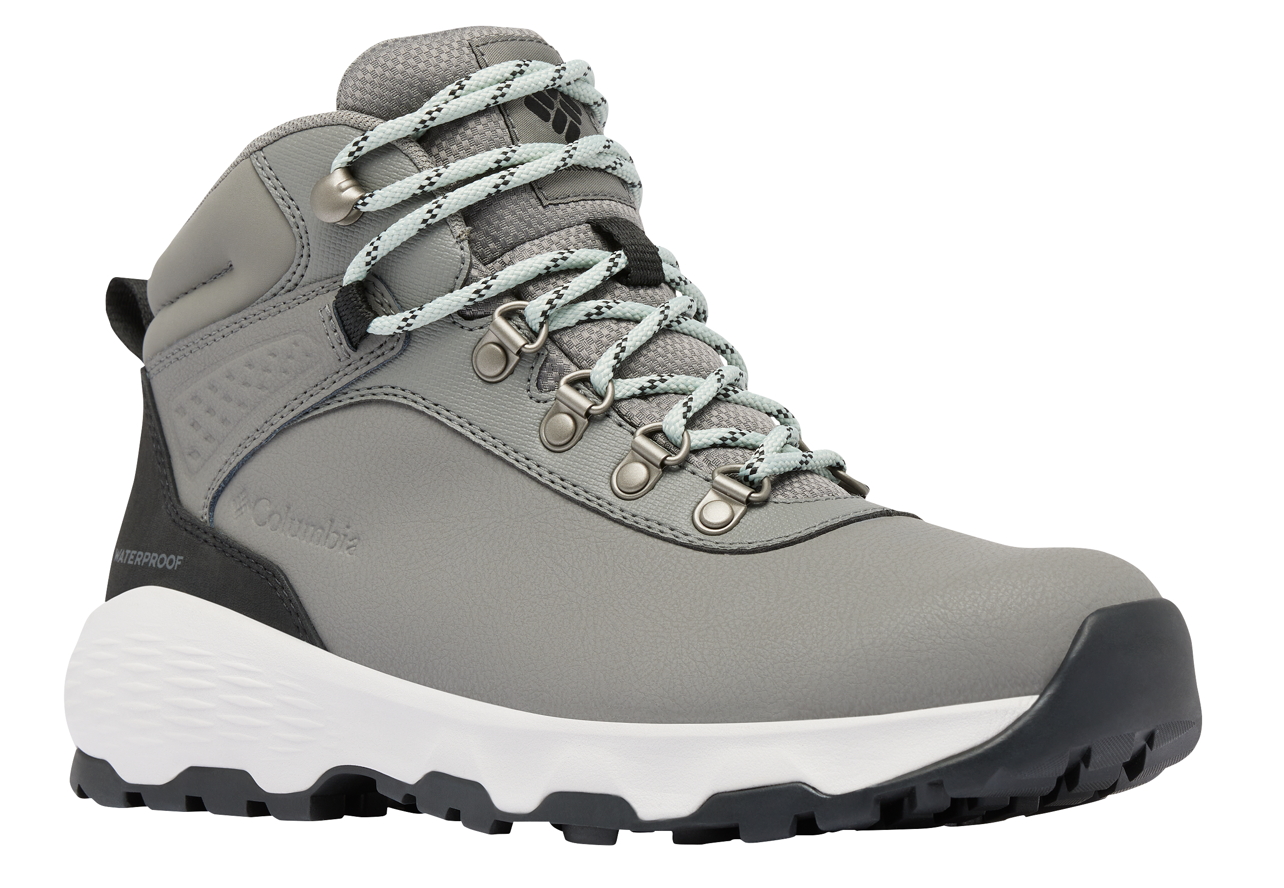 Image of Columbia Newton Wander LTR Waterproof Hiking Boots for Ladies - Quarry/Cool Green - 9.5M