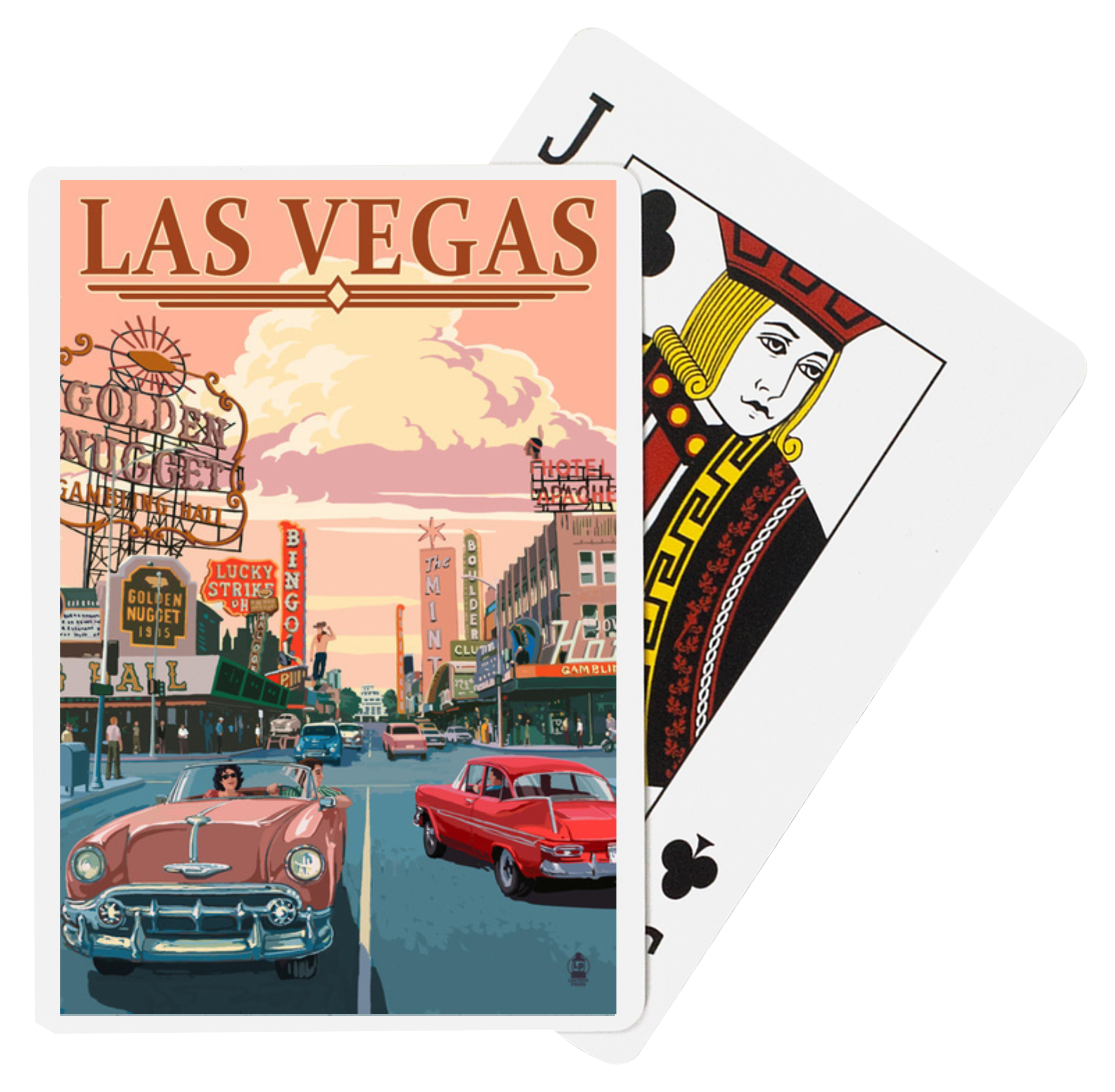 Image of Lantern Press Vintage Las Vegas Strip Playing Cards