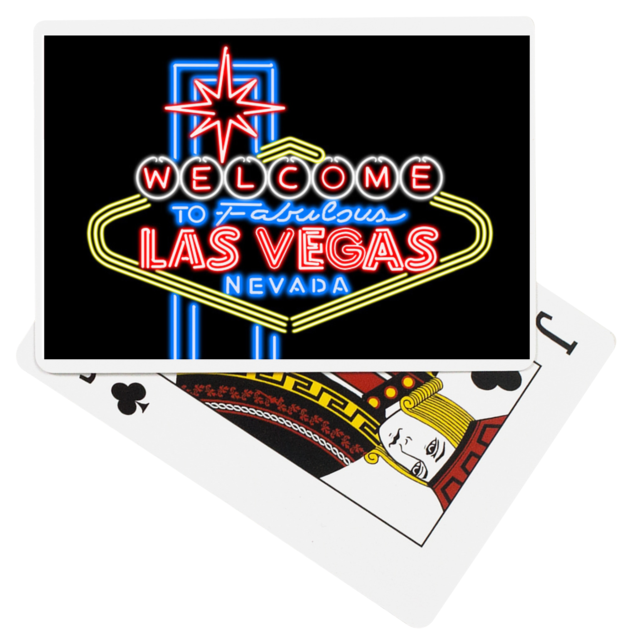 Image of Lantern Press Las Vegas Neon Sign Playing Cards