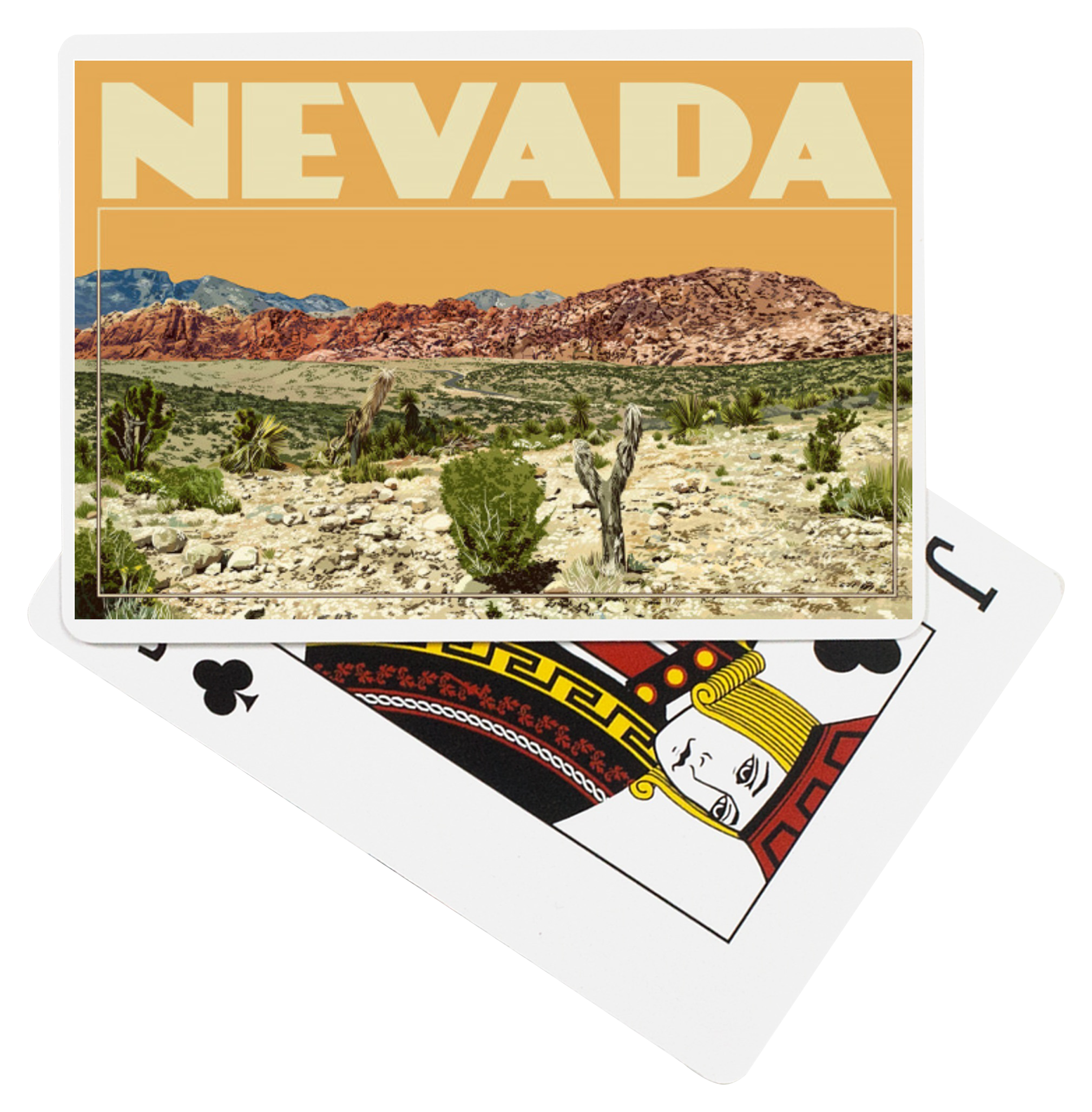 Image of Lantern Press Nevada Red Rock Playing Cards