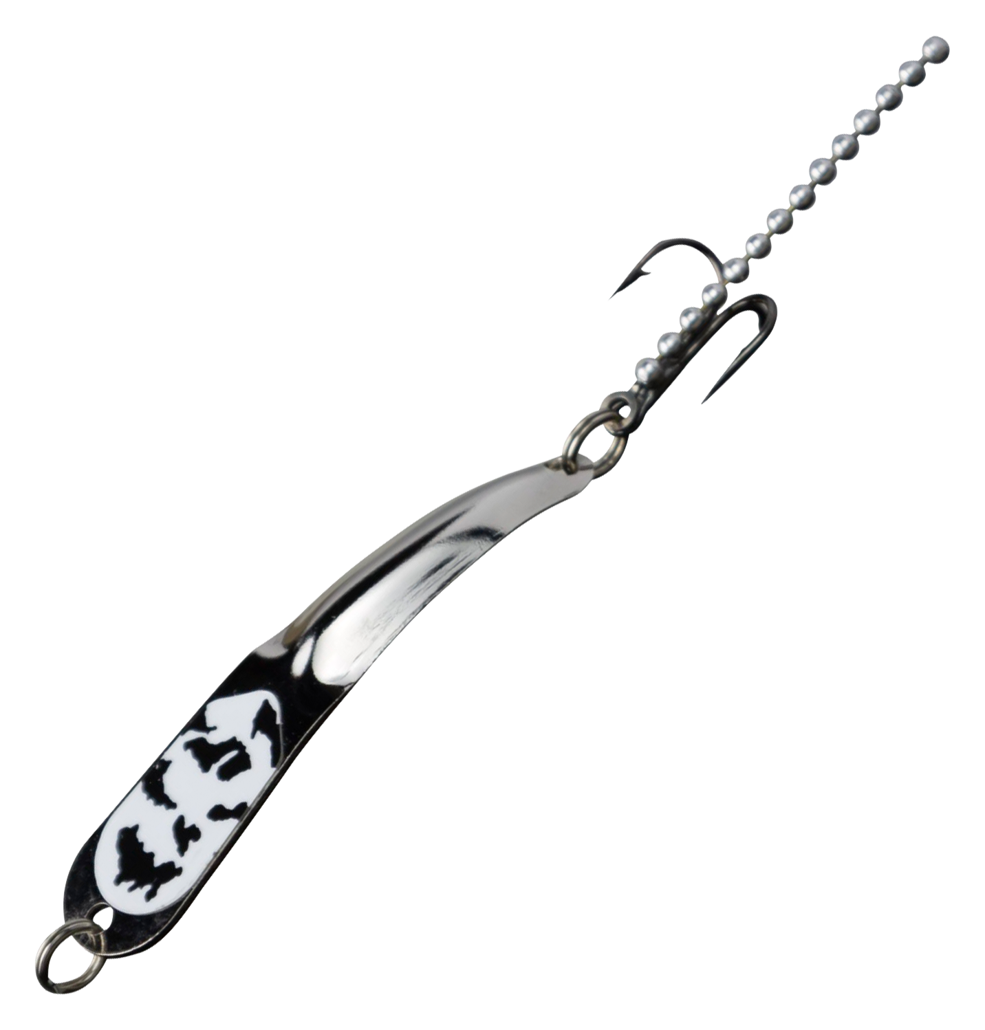 Iron Decoy Steely Spoon - Silver/Black White - 2″ - 1/10 oz.