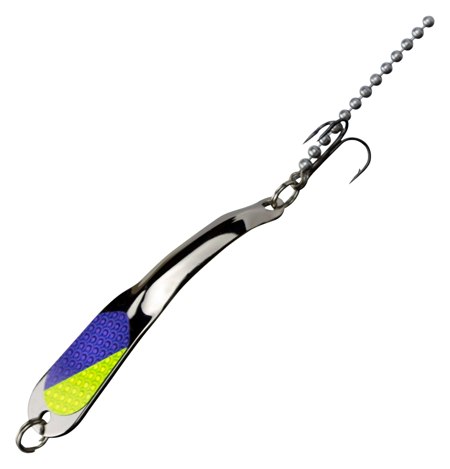 Iron Decoy Steely Spoon - Silver/Purple Chartreuse - 2-3/4″ - 1/4 oz.