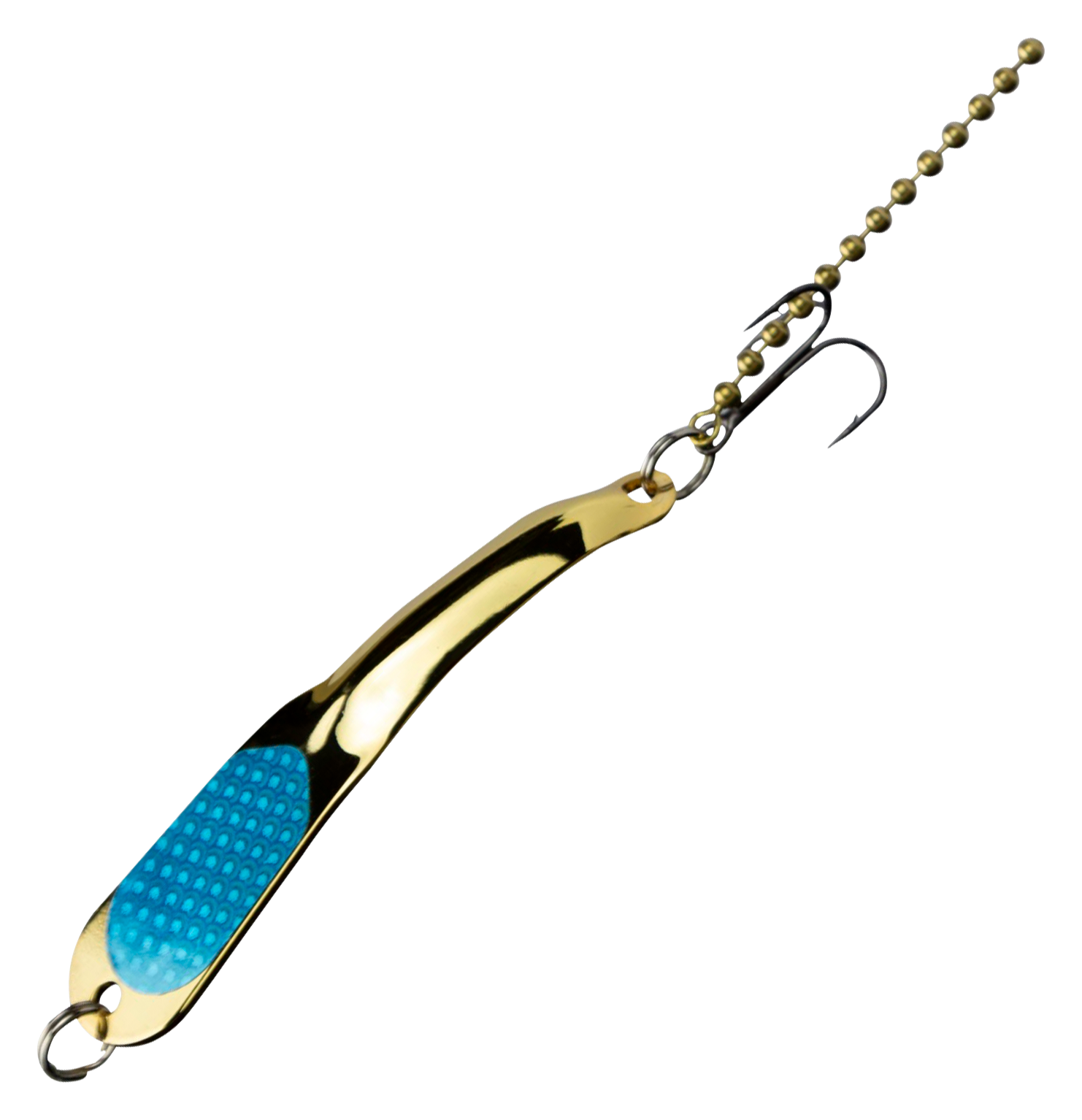 Iron Decoy Steely Spoon - Gold/Light Blue - 2-3/4″ - 1/4 oz.