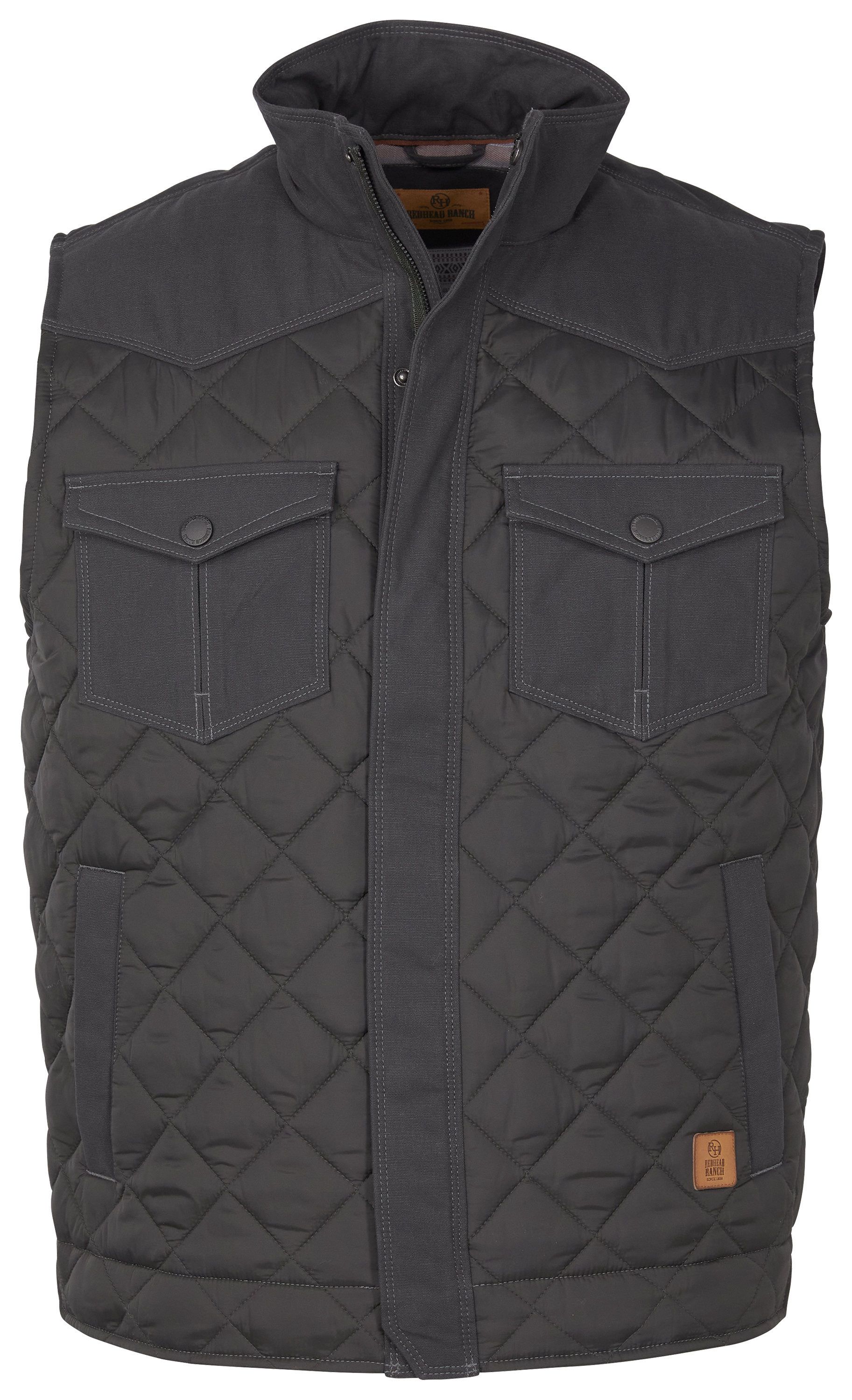 Image of RedHead Ranch Wilsons Creek Quilted Vest for Men - Raven - S