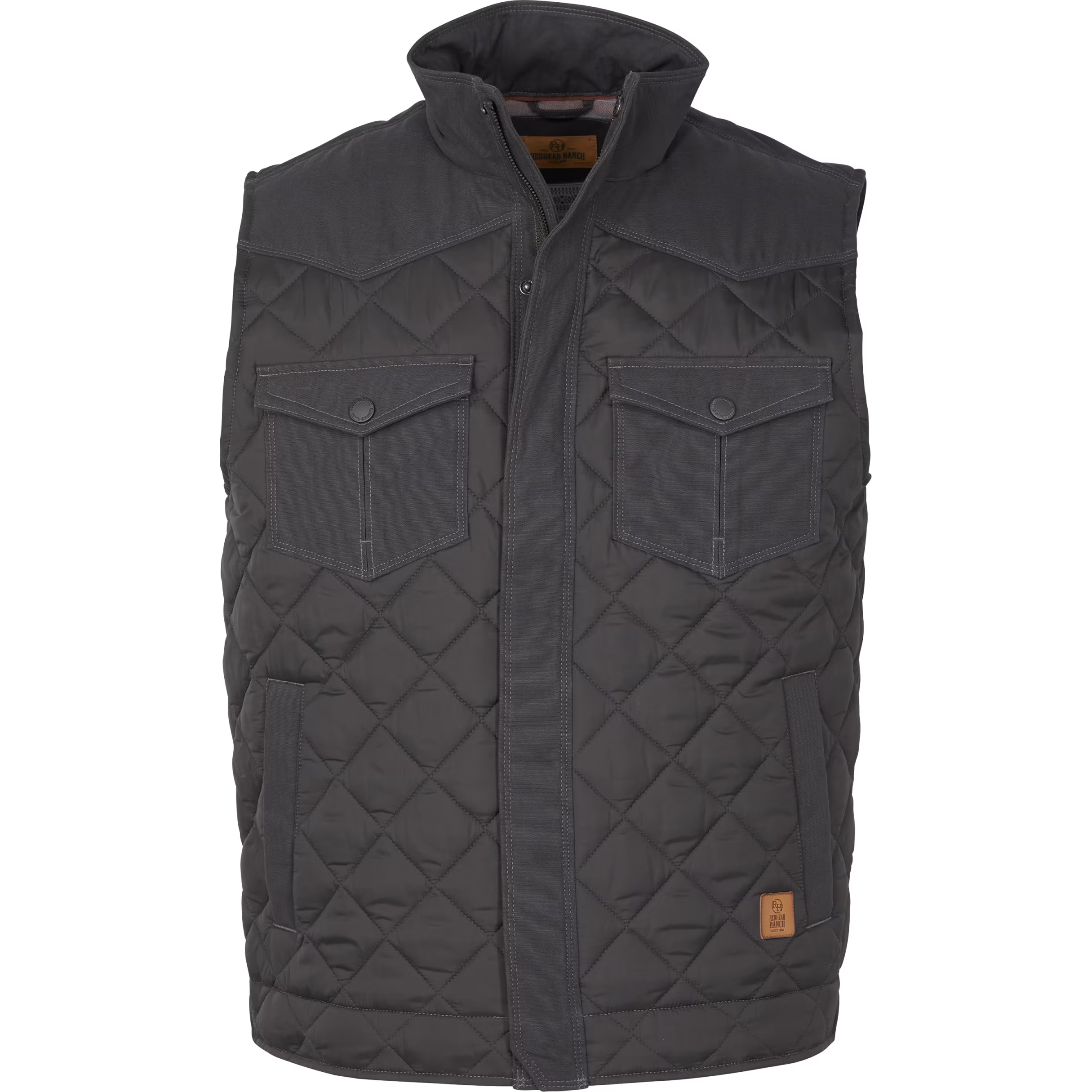 Image of RedHead Ranch Wilsons Creek Quilted Vest for Men - Raven