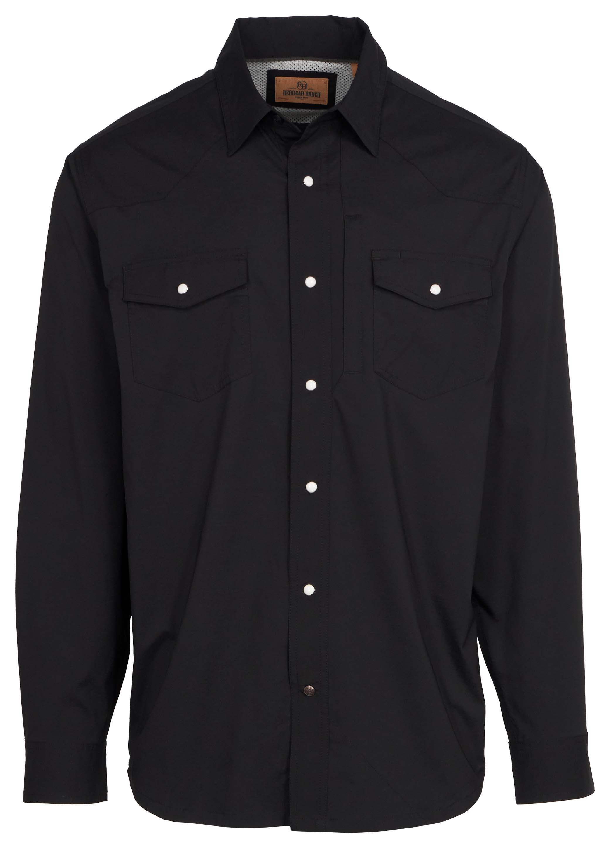 Image of RedHead Ranch Canyonville Performance Long-Sleeve Shirt for Men - Black-24 - M