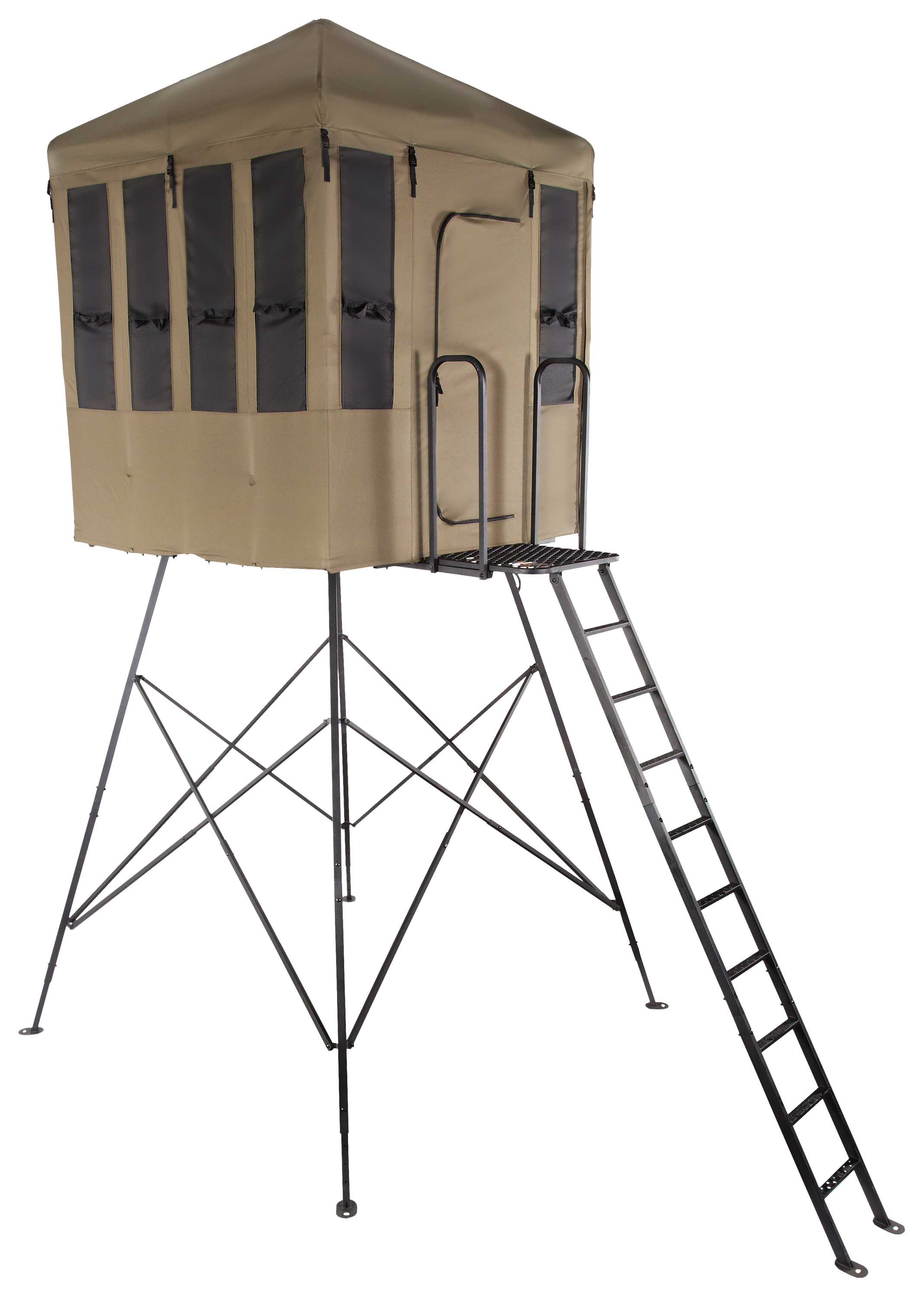 Image of Millennium Treestands Q-606 Buck Hut Magnum 6x6 Shooting House Hunting Blind and Tower