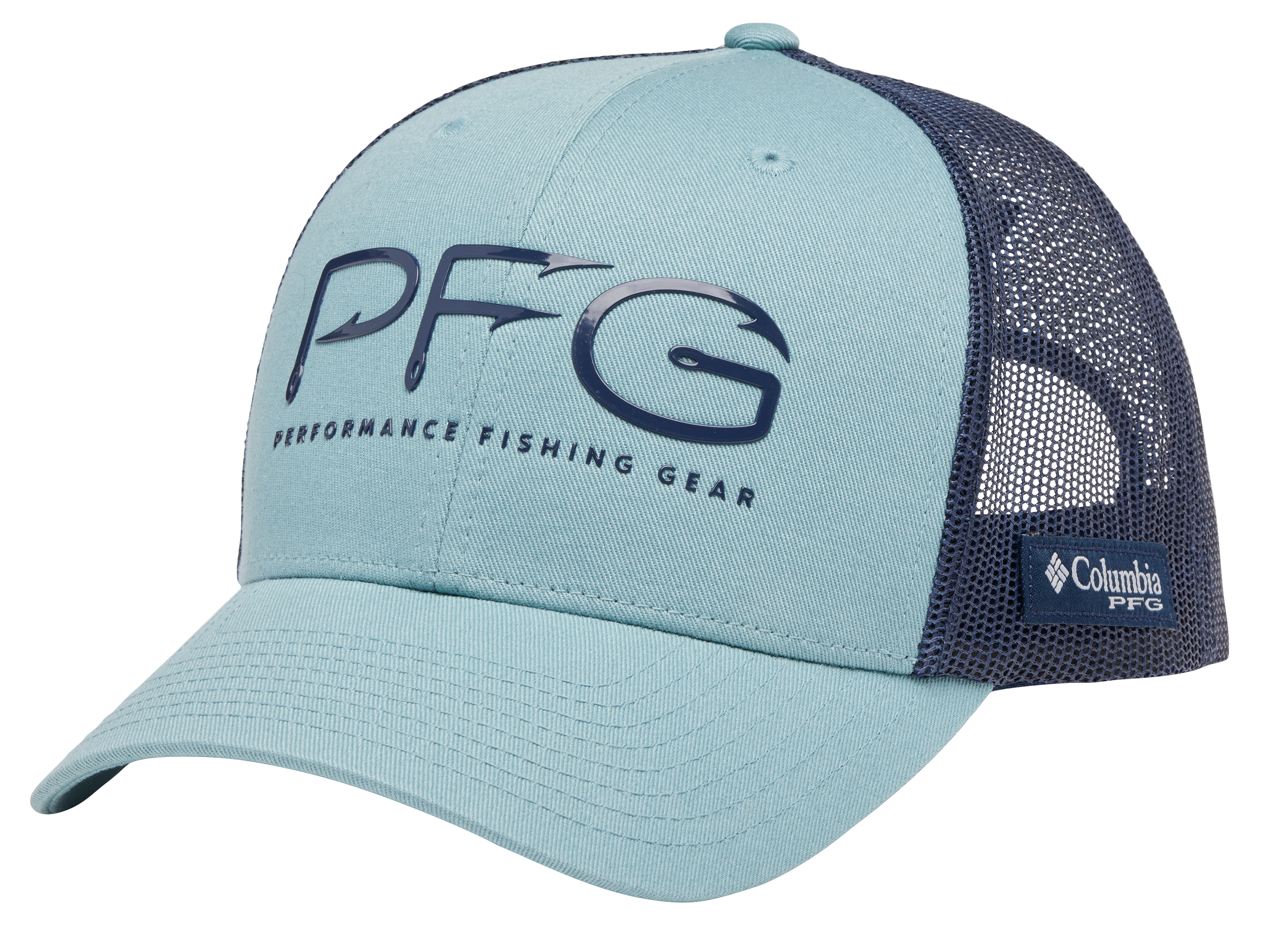 Image of Columbia PFG Mesh Snapback Hooks Ball Cap - Crushed Blue/Nocturnal