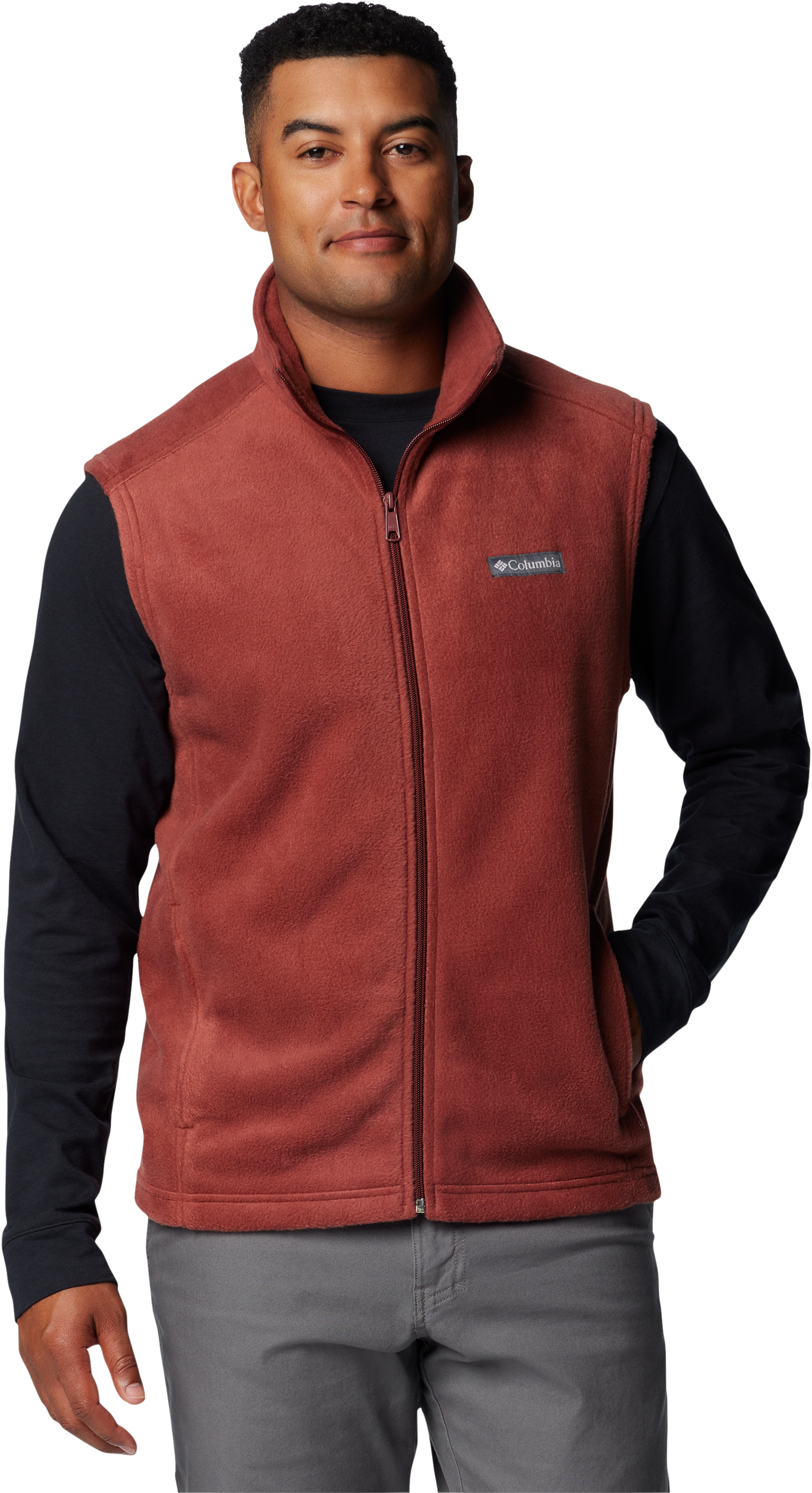 Image of Columbia Steens Mountain Fleece Vest for Men - Spice - S