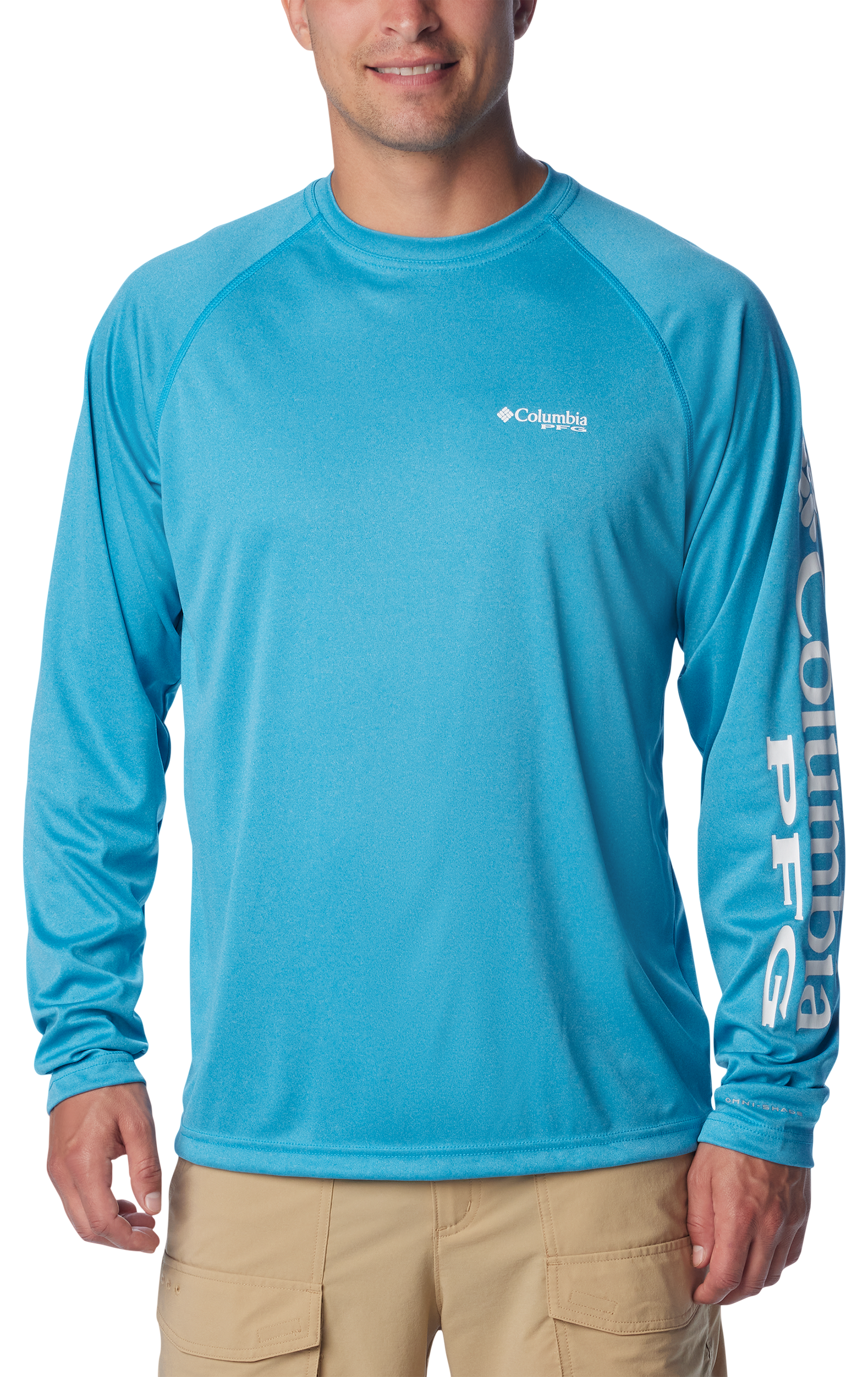 COLUMBIA PFG Terminal Tackle Heather Long-Sleeve Shirt for Men