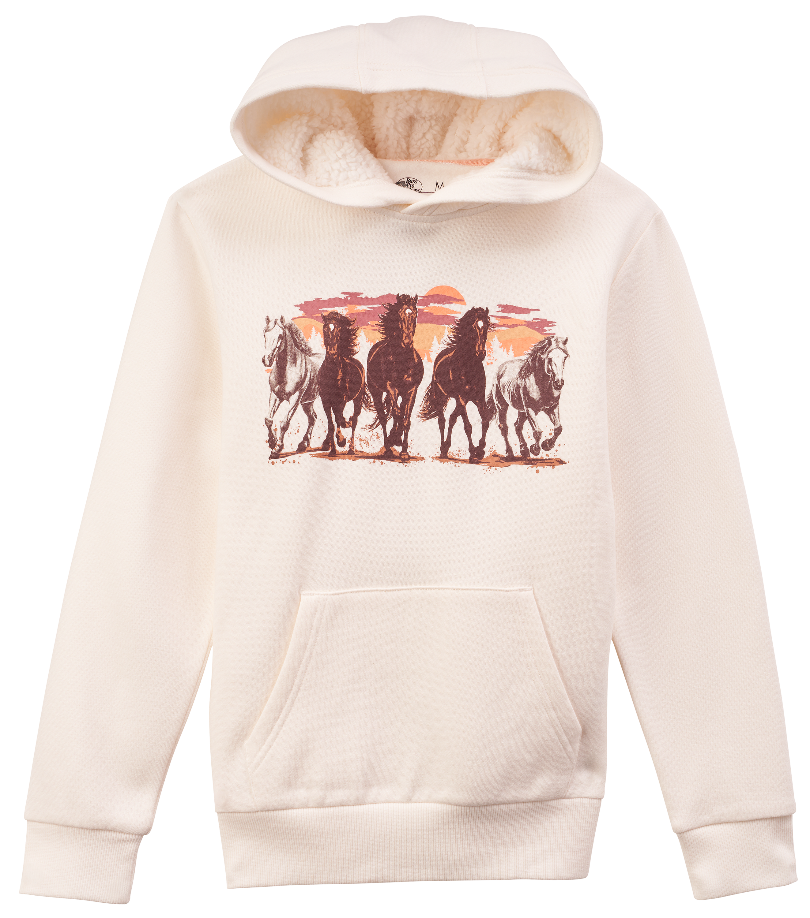 Image of Bass Pro Shops Herd Graphic Hoodie for Kids - Winter White