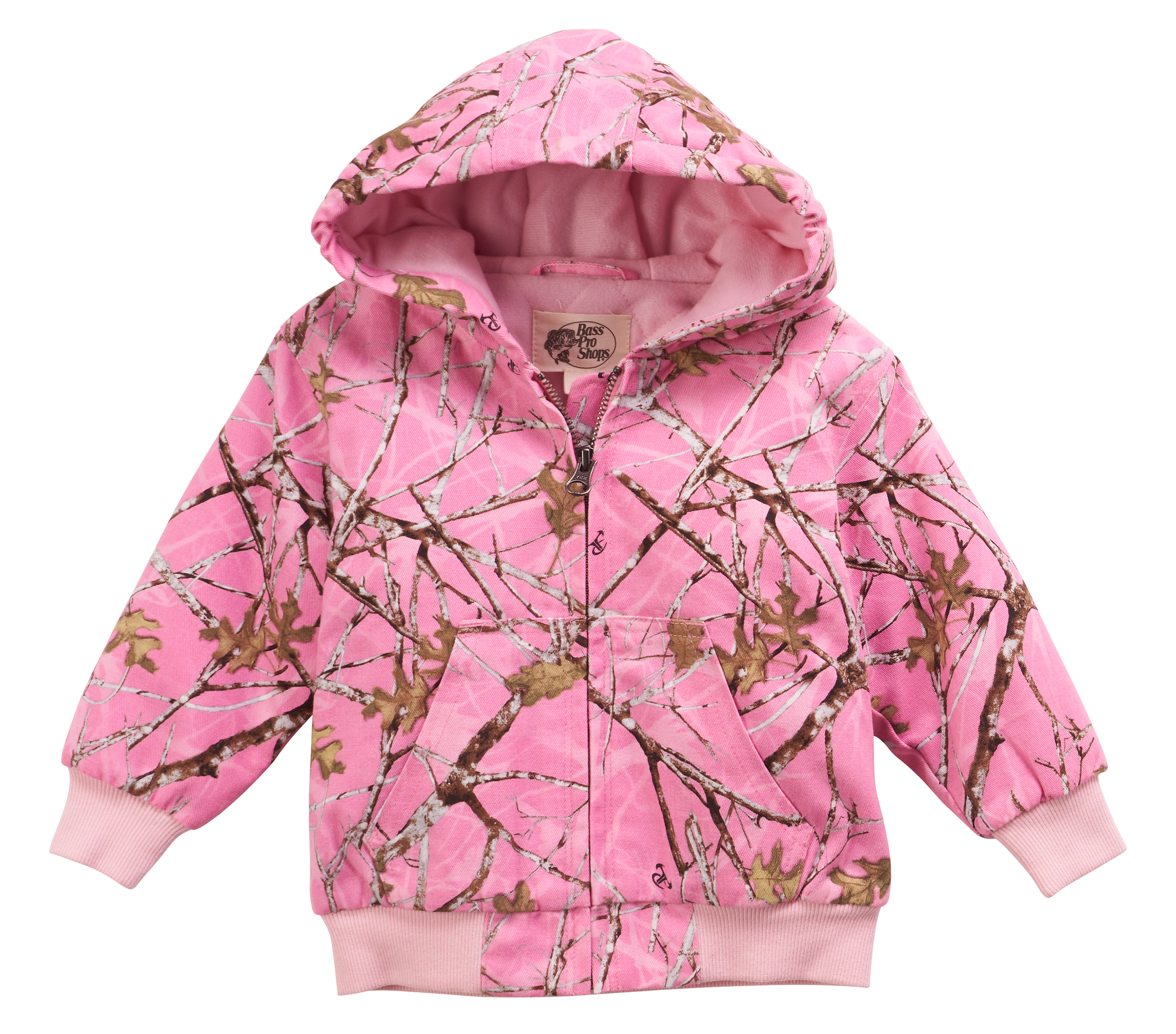 Image of Bass Pro Shops Hooded Jacket for Babies - TrueTimber Conceal Pink - 9 Months