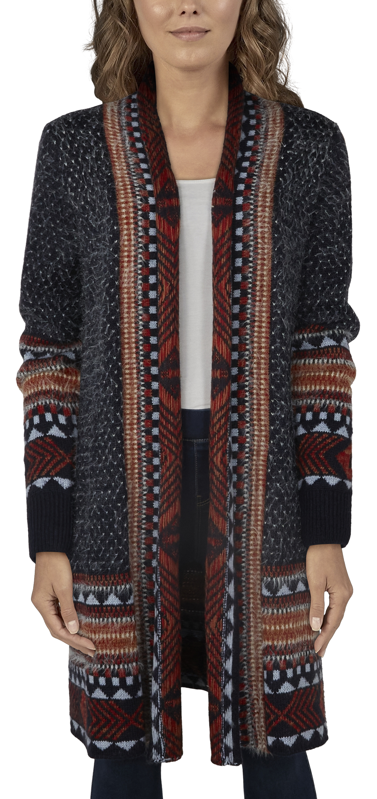 Natural Reflections Sierra Sunrise Long-Sleeve Cardigan for Ladies