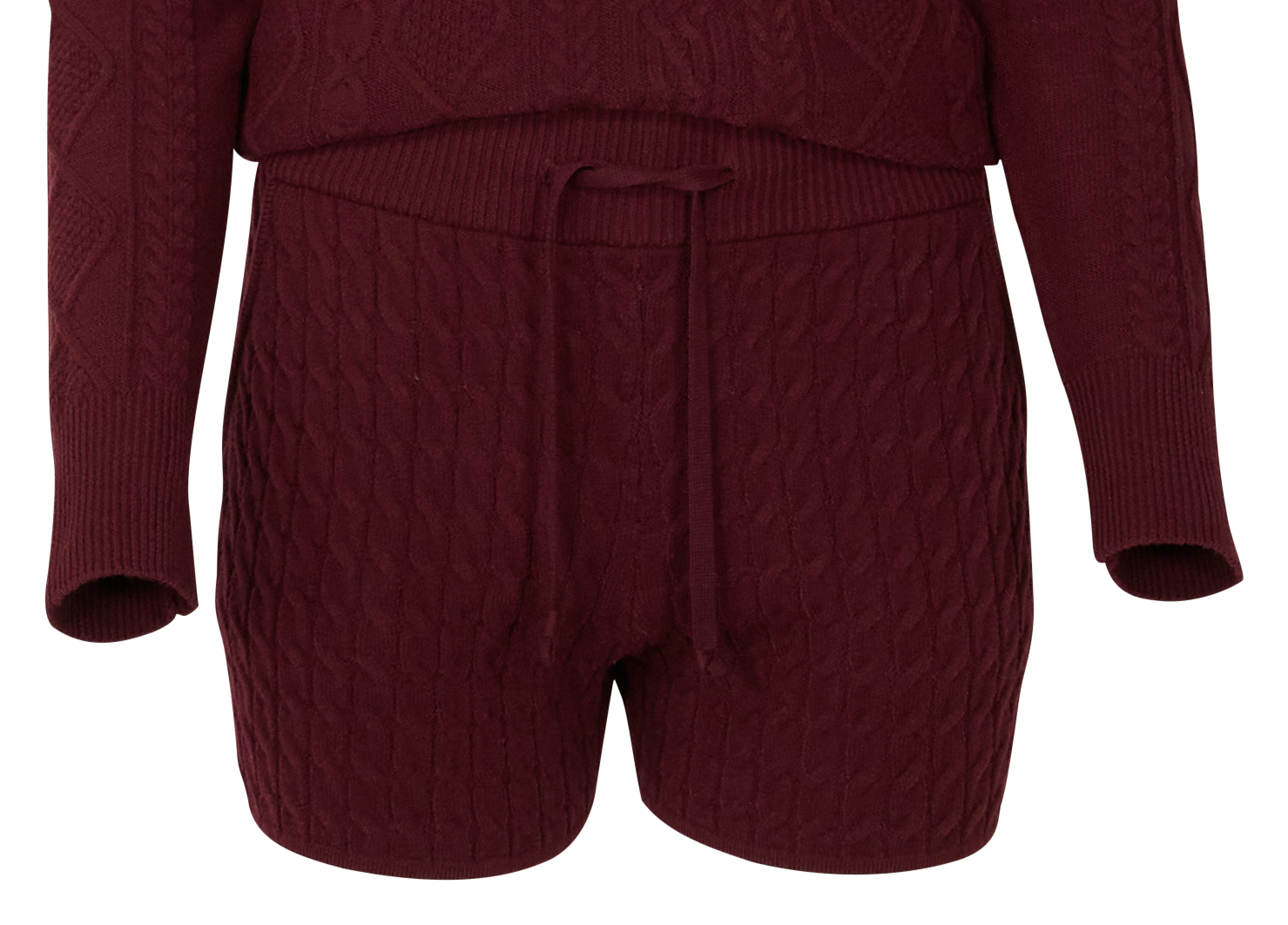 NATURAL REFLECTIONS Cable Sweater Shorts