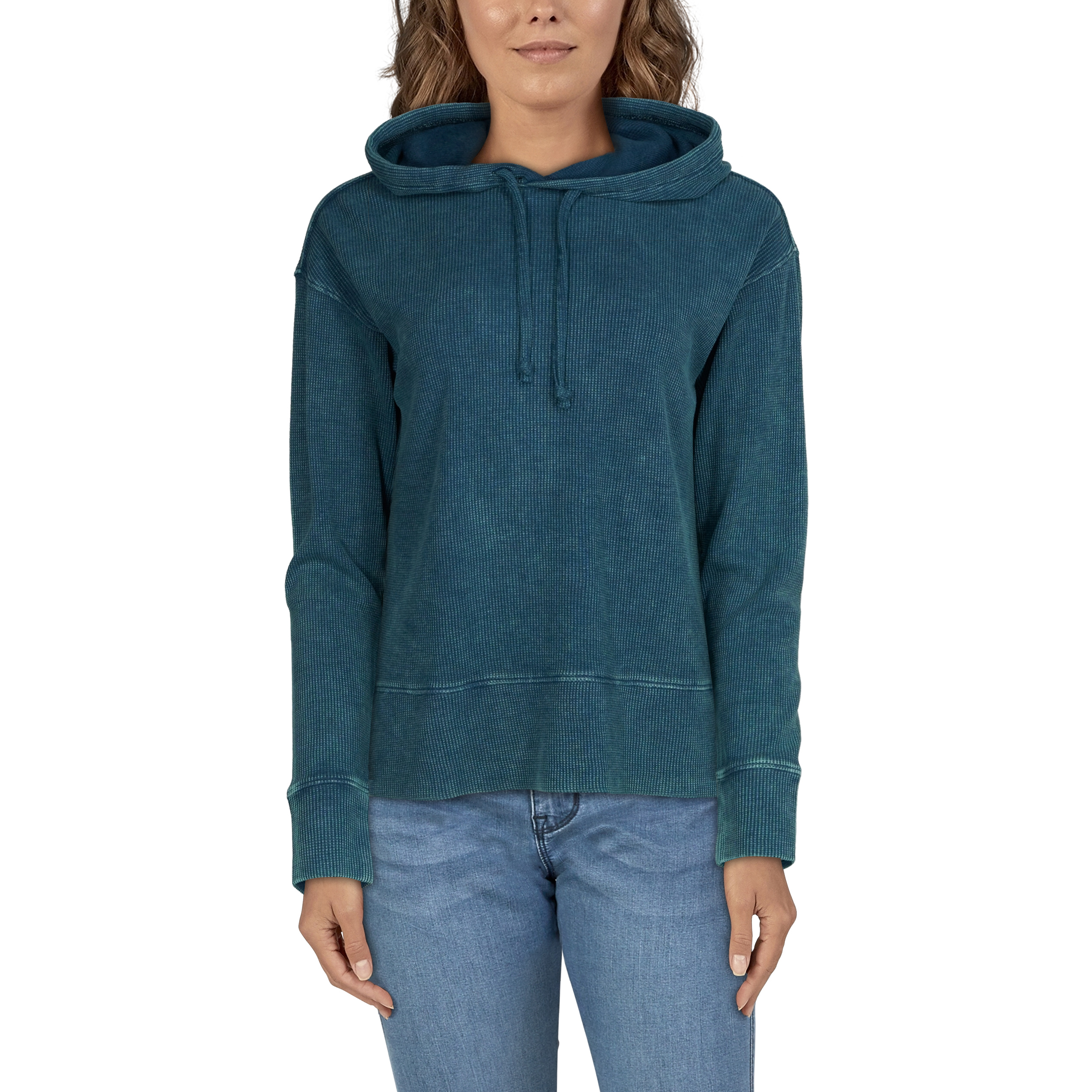 NATURAL REFLECTIONS Timberline Waffle Long-Sleeve Hoodie for Ladies