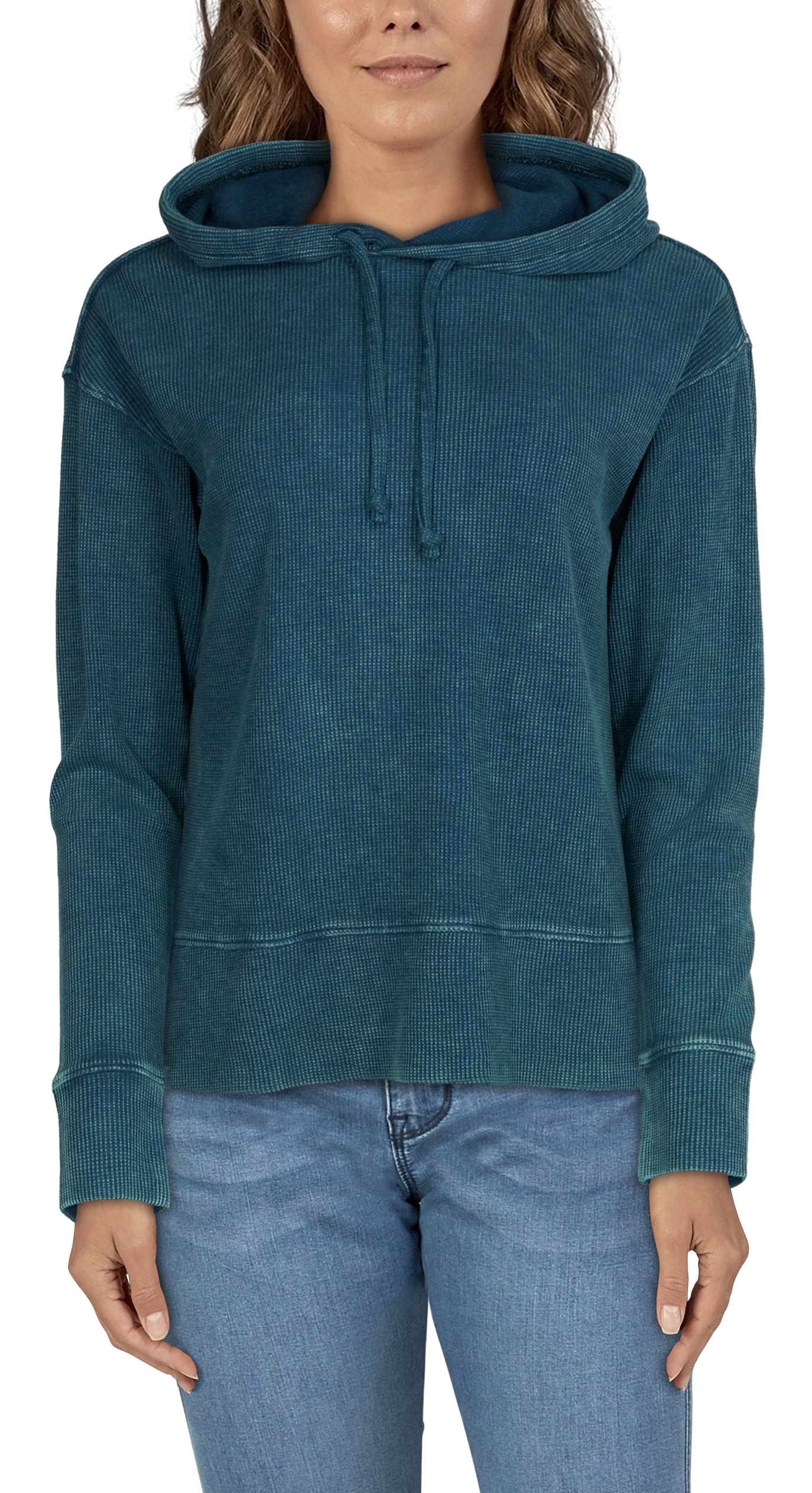 NATURAL REFLECTIONS Timberline Waffle Long-Sleeve Hoodie for Ladies