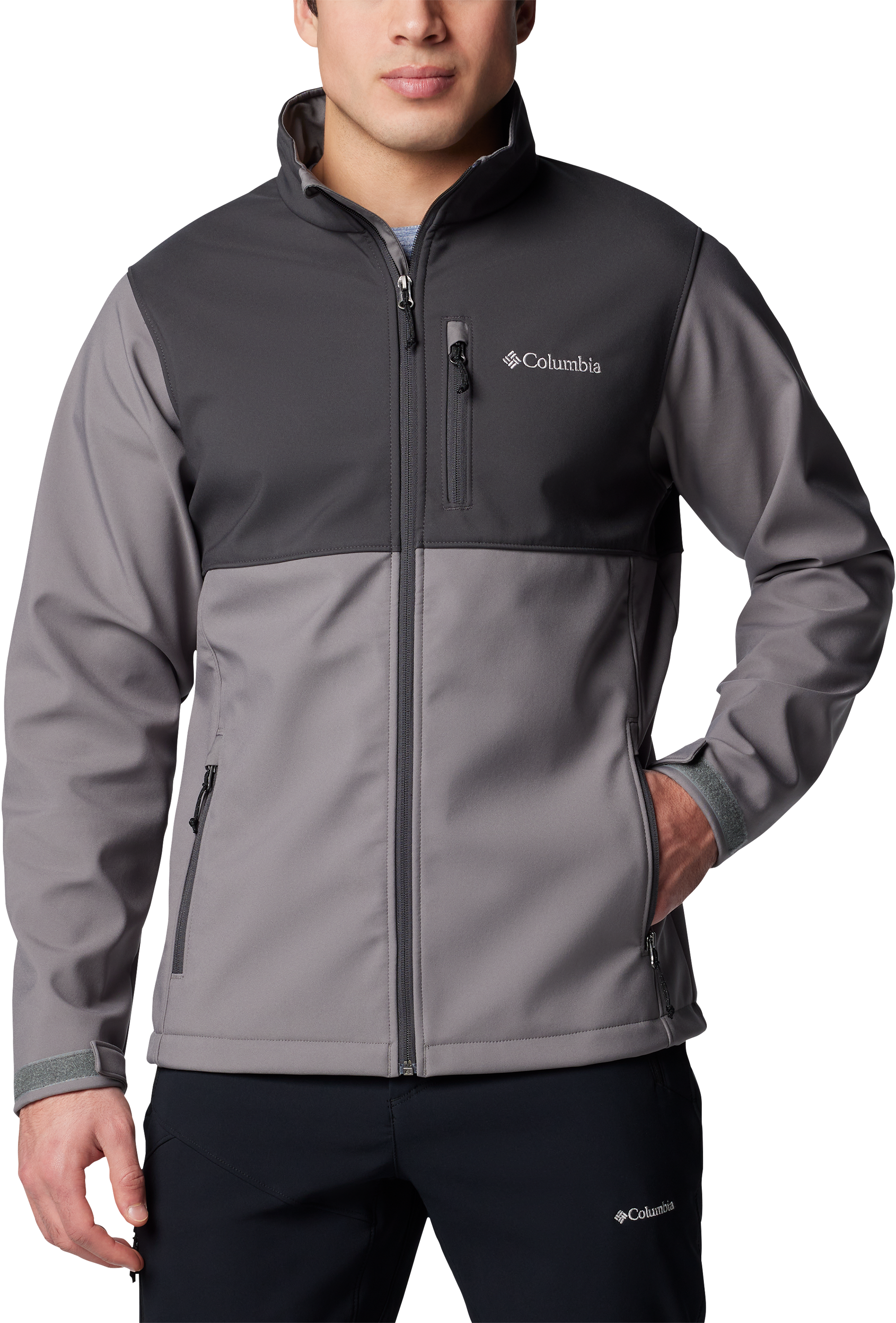 Image of Columbia Ascender Softshell Jacket for Men - City Grey/Shark - M