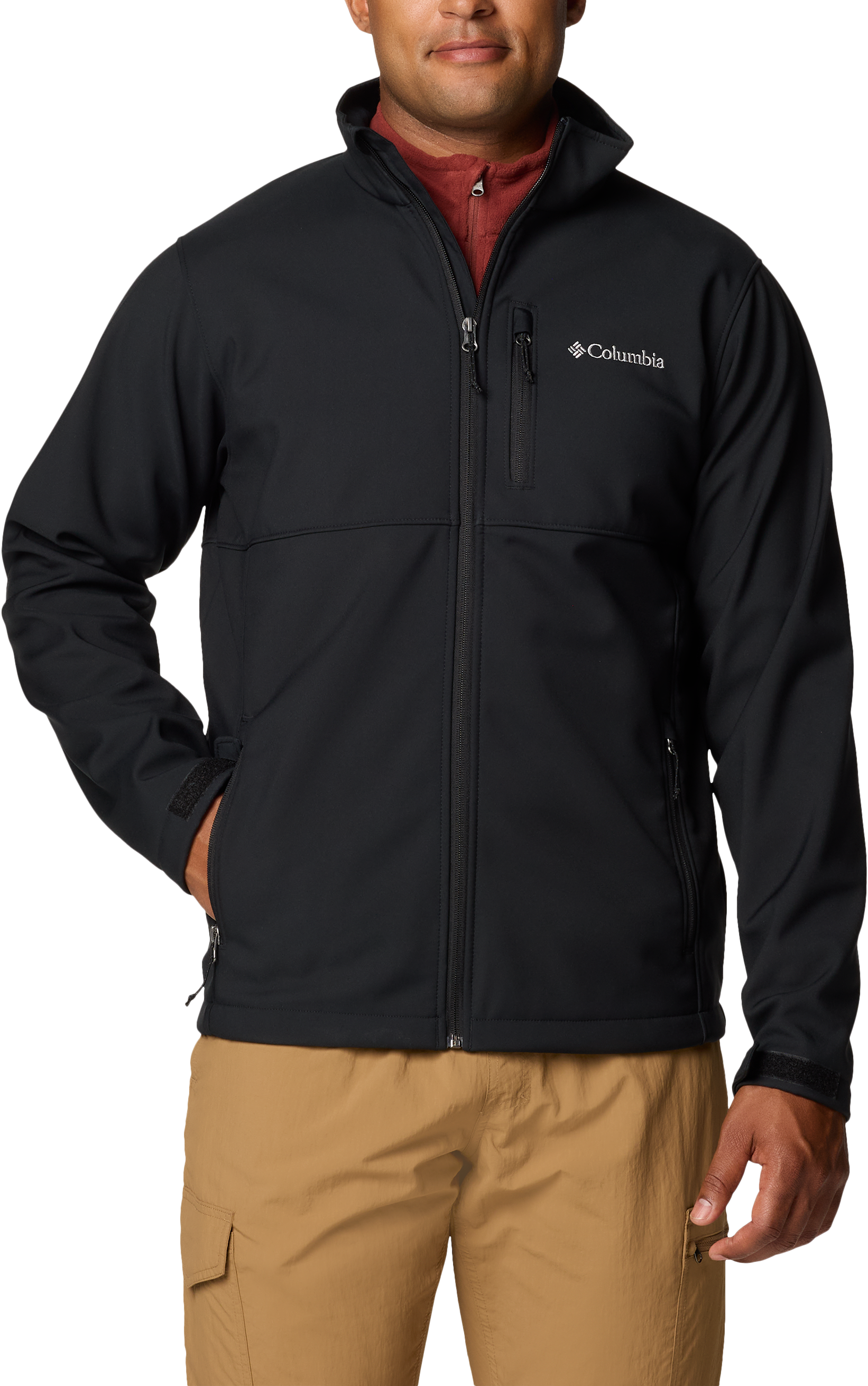 Image of Columbia Ascender Softshell Jacket for Men - Black - 2XL