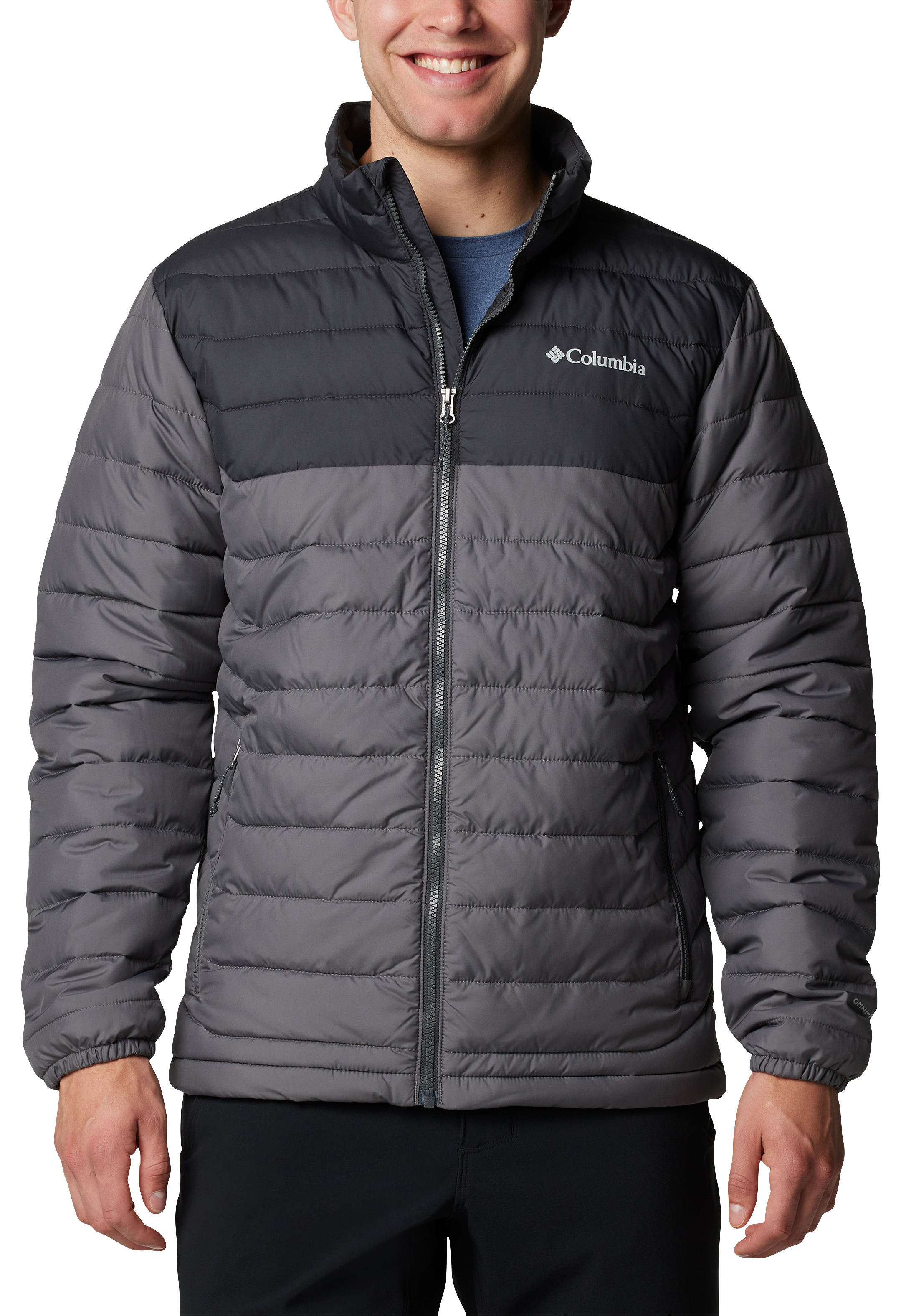 Image of Columbia Powder Lite II Jacket for Men - City Grey/Shark - L