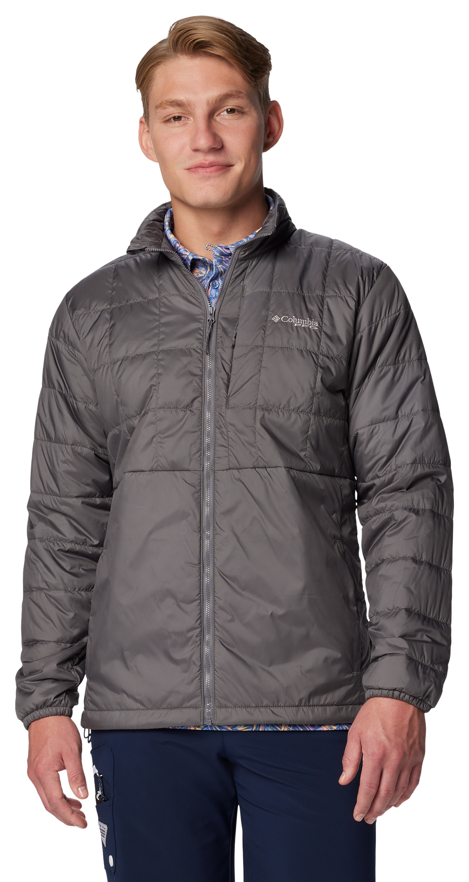 Image of Columbia PFG Swiftguide Insulated Jacket for Men - City Grey - S