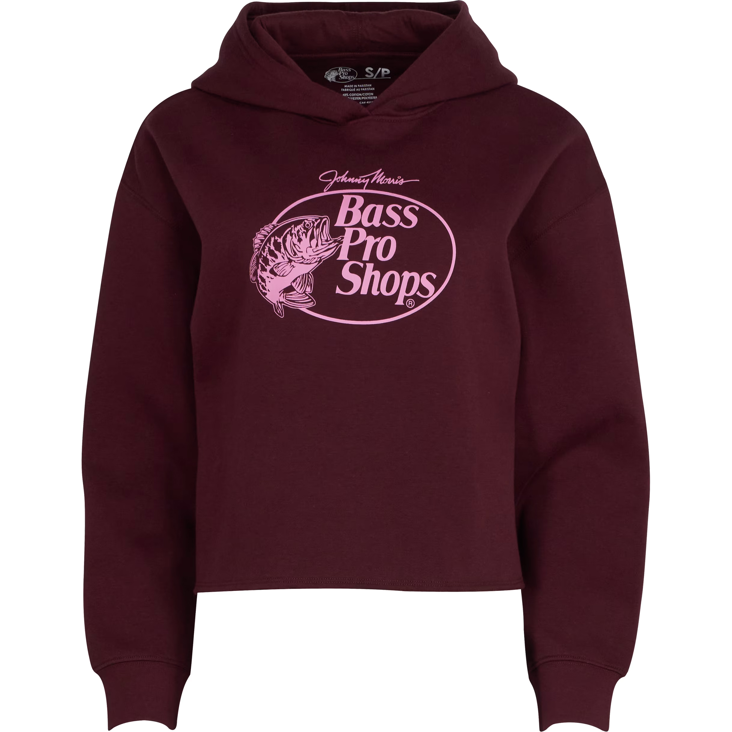 BASS PRO SHOPS Logo Cropped Long-Sleeve Hoodie for Ladies
