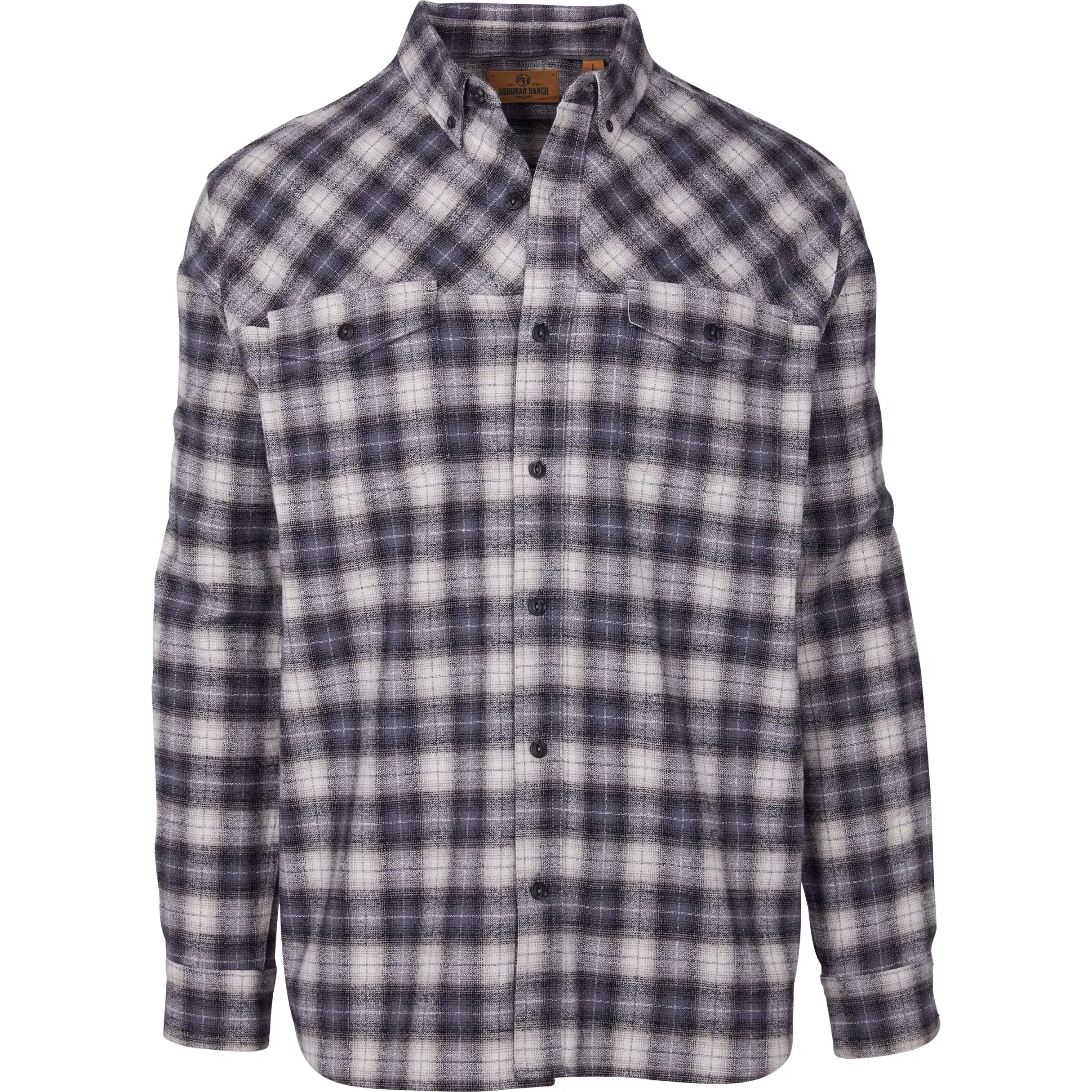 Image of RedHead Ranch Bull Canyon Crepe Flannel Long-Sleeve Shirt for Men - Birch