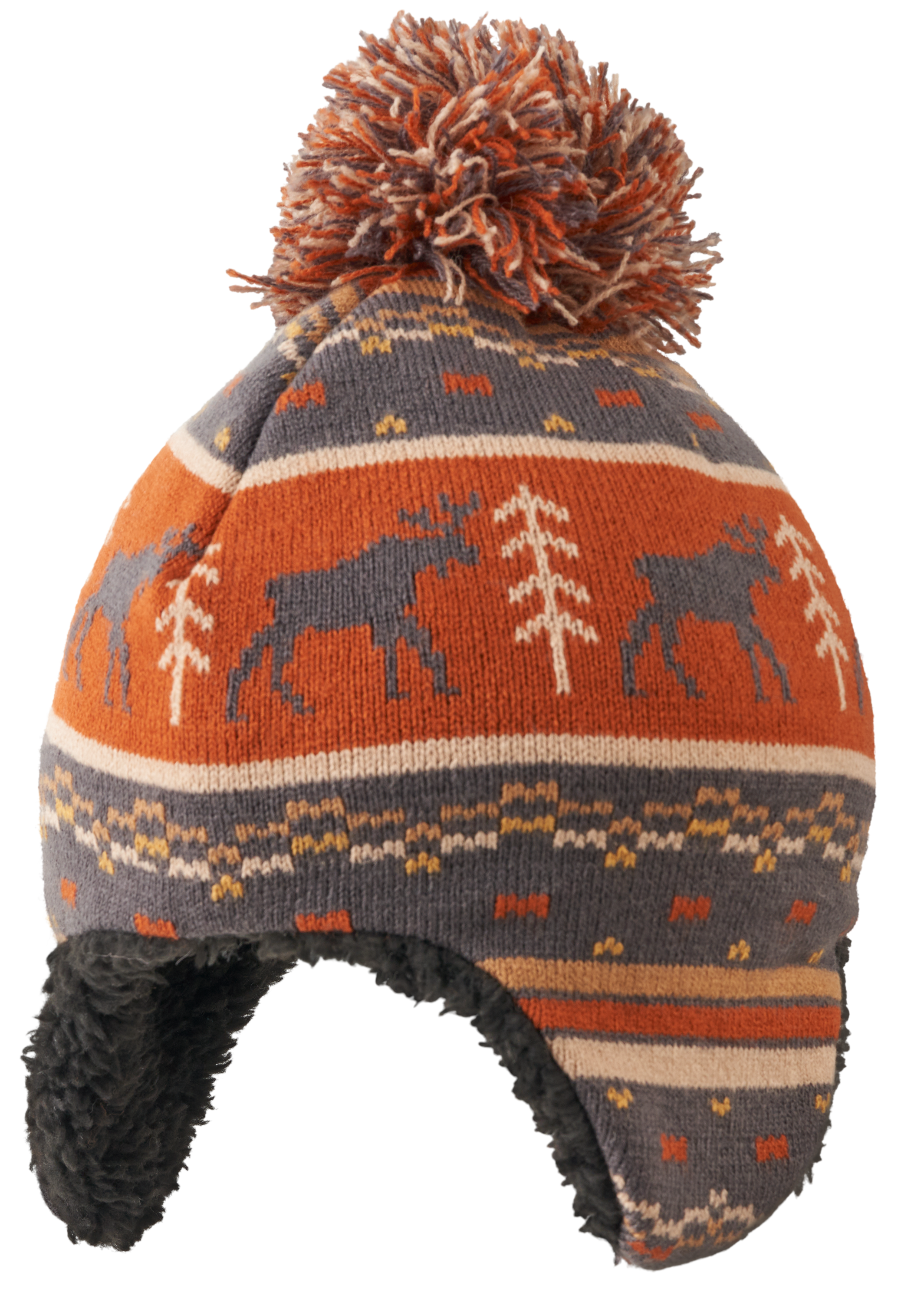 Image of Grand Sierra Critter Pom Beanie for Toddlers - Grey