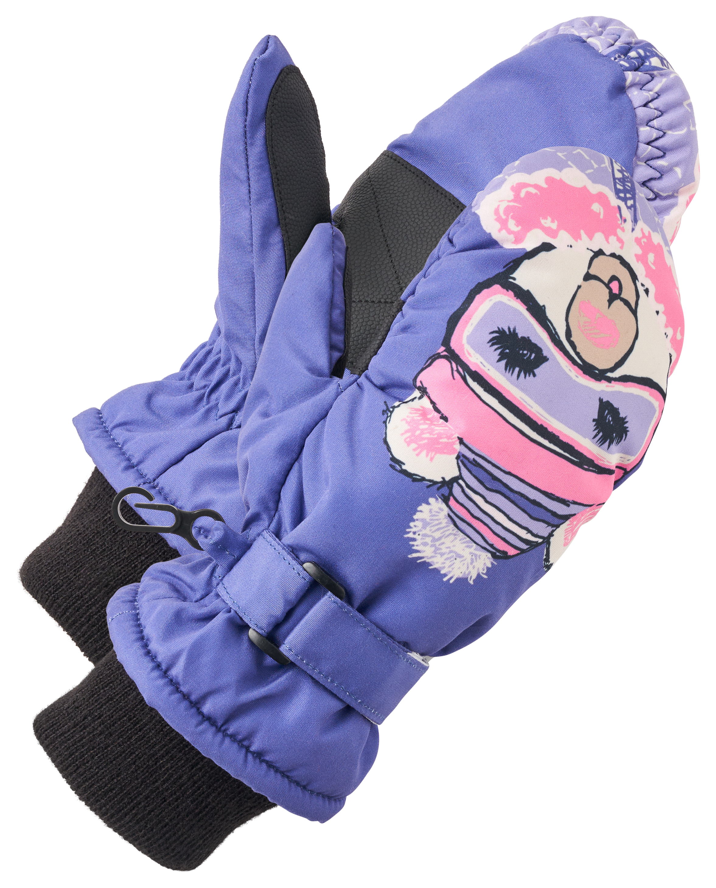 Image of Grand Sierra Graphic Logo Ski Mittens for Toddlers - Purple