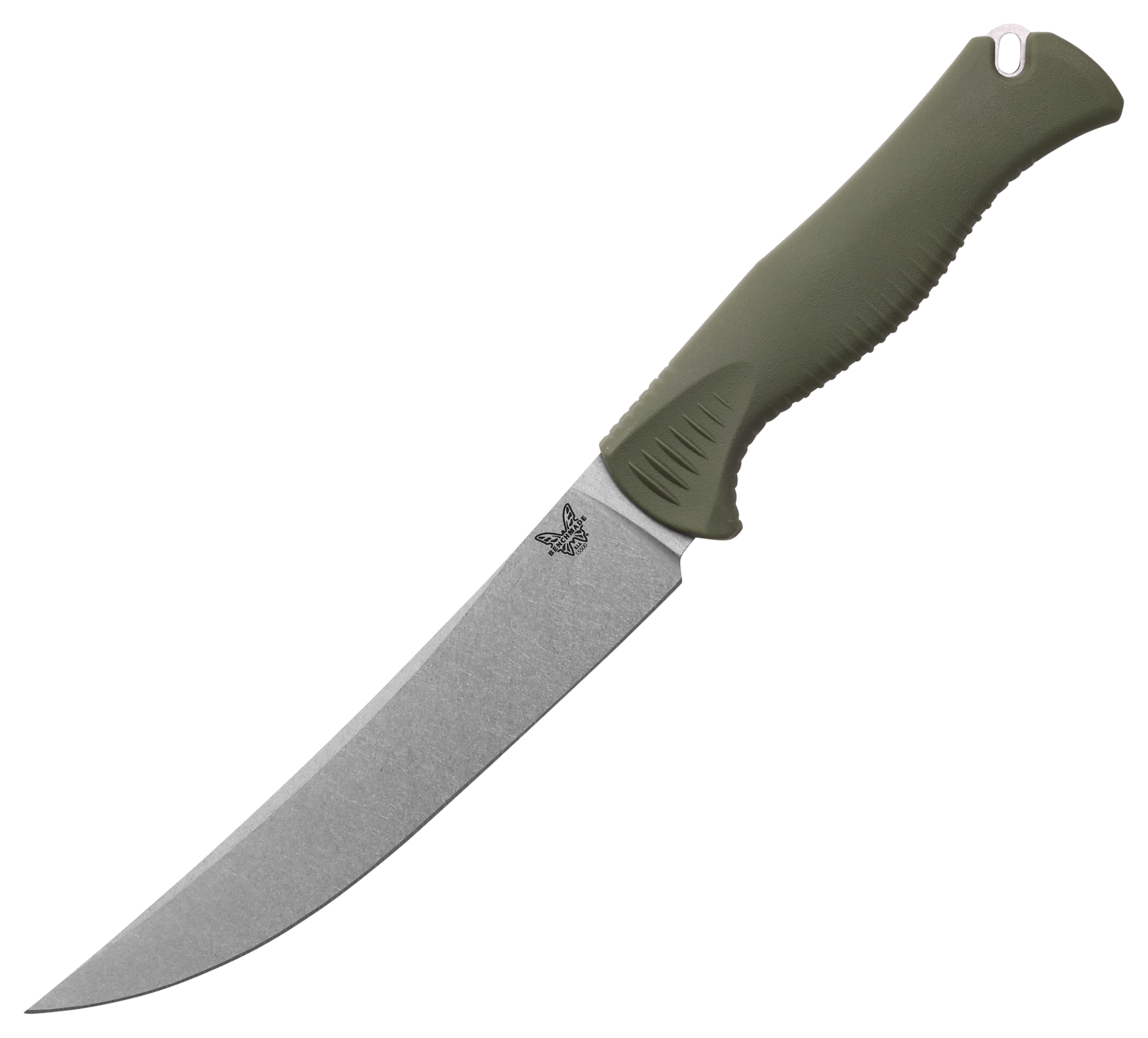 Benchmade Meatcrafter 6″ Fixed-Blade Hunting Knife with Santoprene Handle