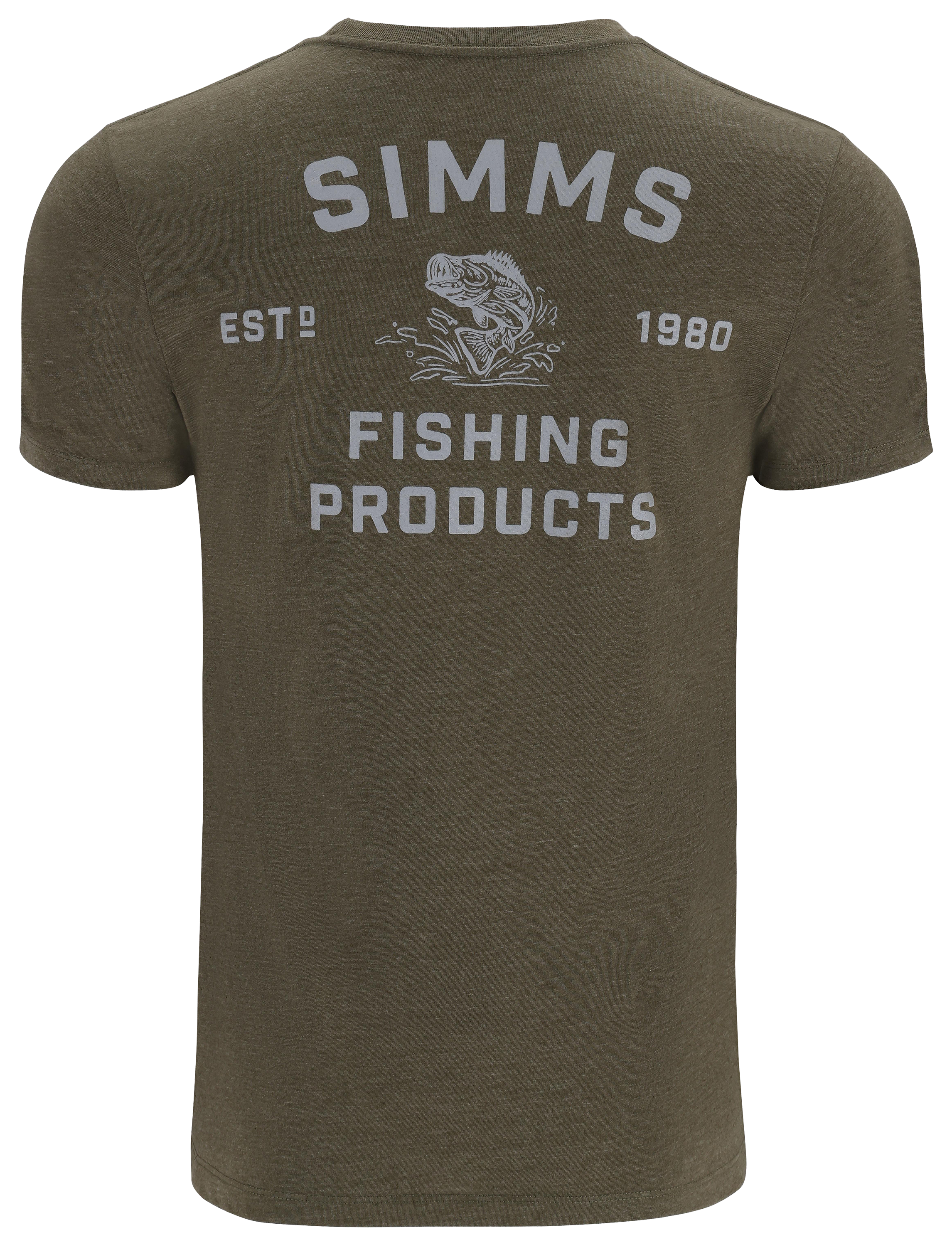 SIMMS Stacked Bass Logo Short-Sleeve T-Shirt for Men