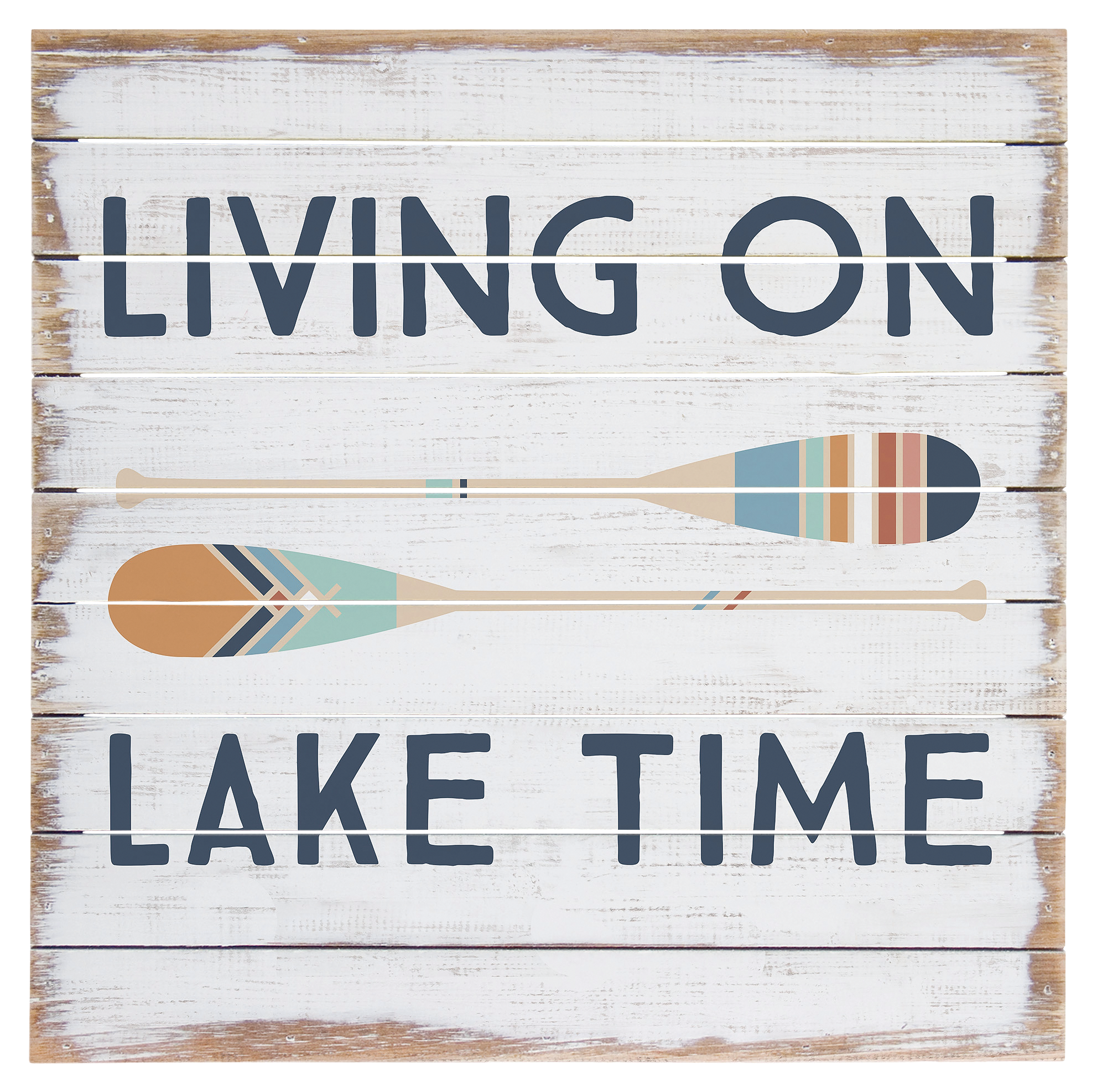 Sincere Surroundings Lake Time Paddles Perfect Pallet Tabletop Display                                                          