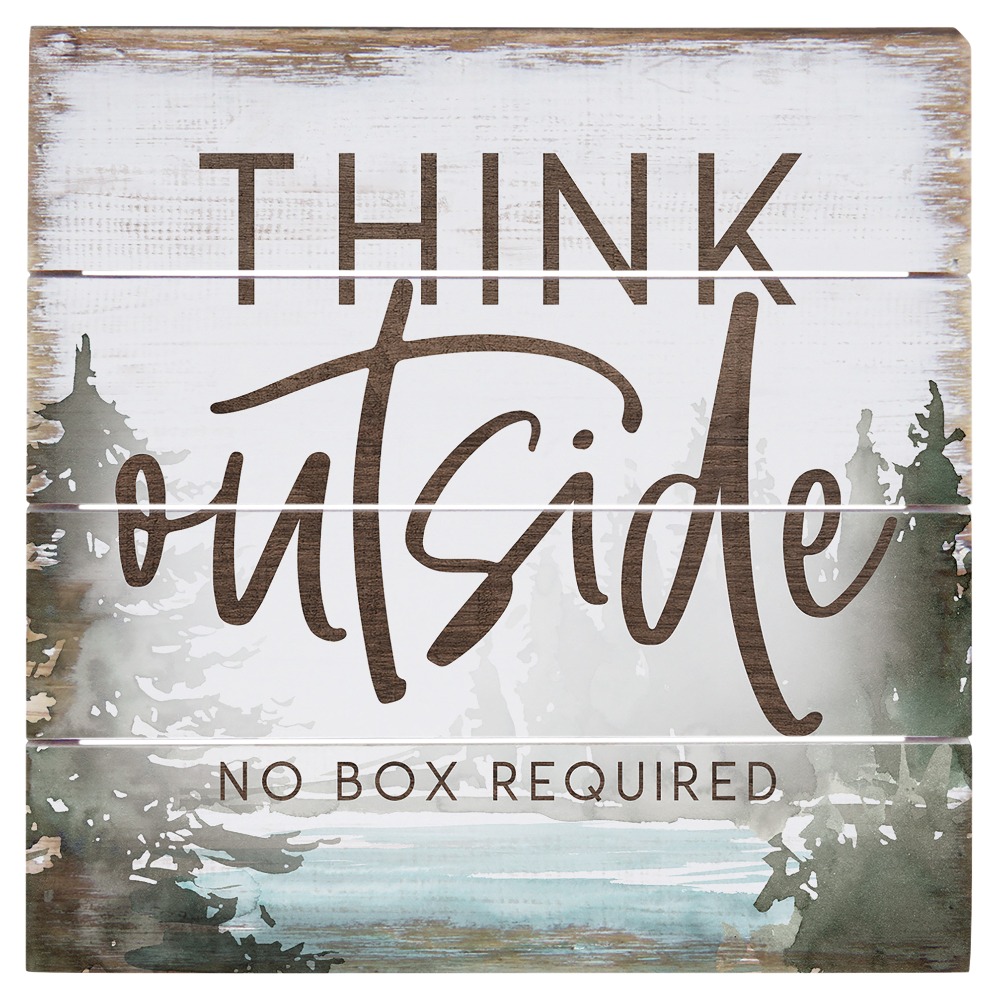 Image of Sincere Surroundings Think Outside Perfect Pallet Petite Sign