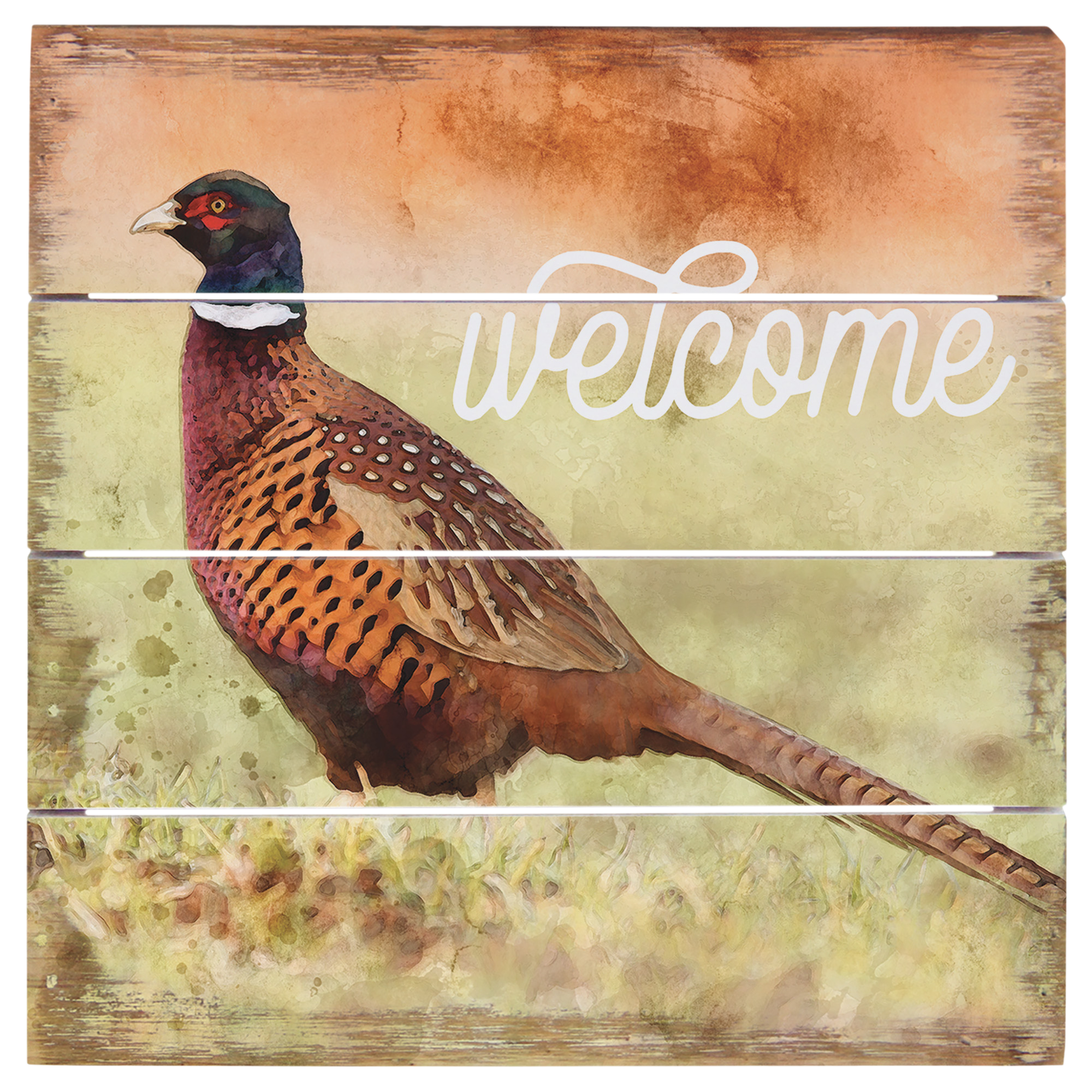 Sincere Surroundings Welcome Pheasant Perfect Pallet Petite Sign                                                                