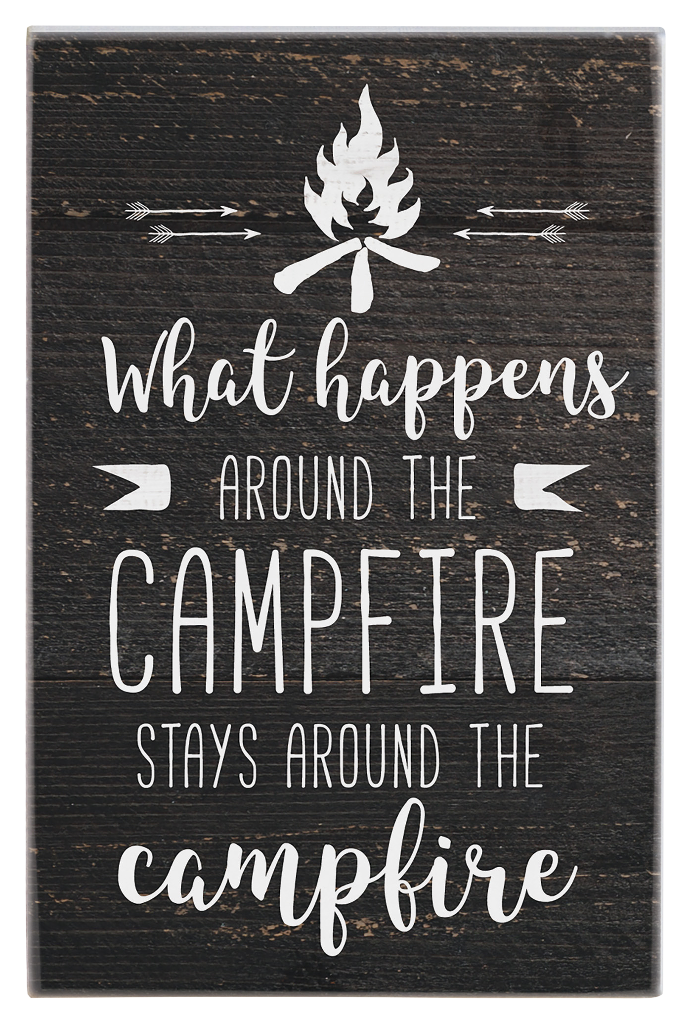 Image of Sincere Surroundings Campfire Wooden Display Sign