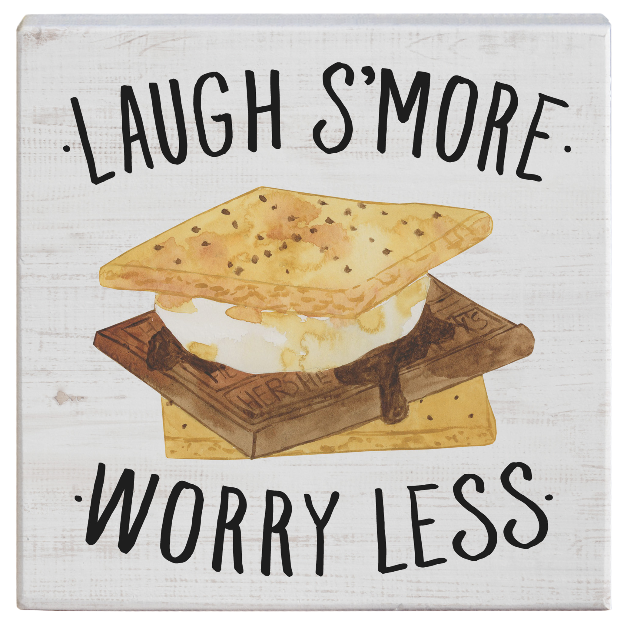 Sincere Surroundings Laugh S'more Small Talk Square Display Sign                                                                