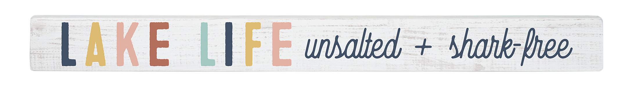 Image of Sincere Surroundings Shark-Free Wooden Sign