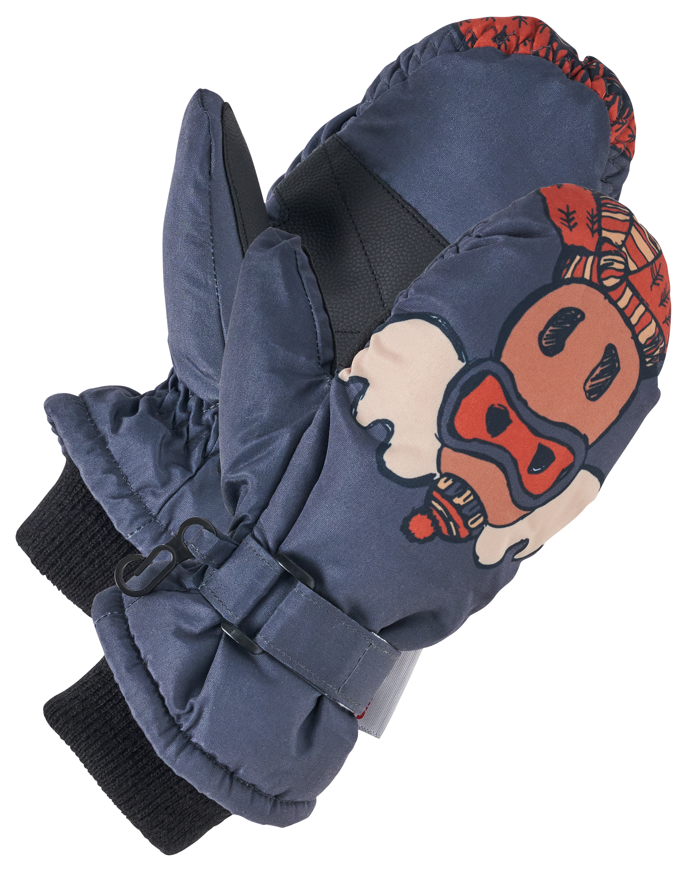 Image of Grand Sierra Graphic Logo Ski Mittens for Toddlers - Grey