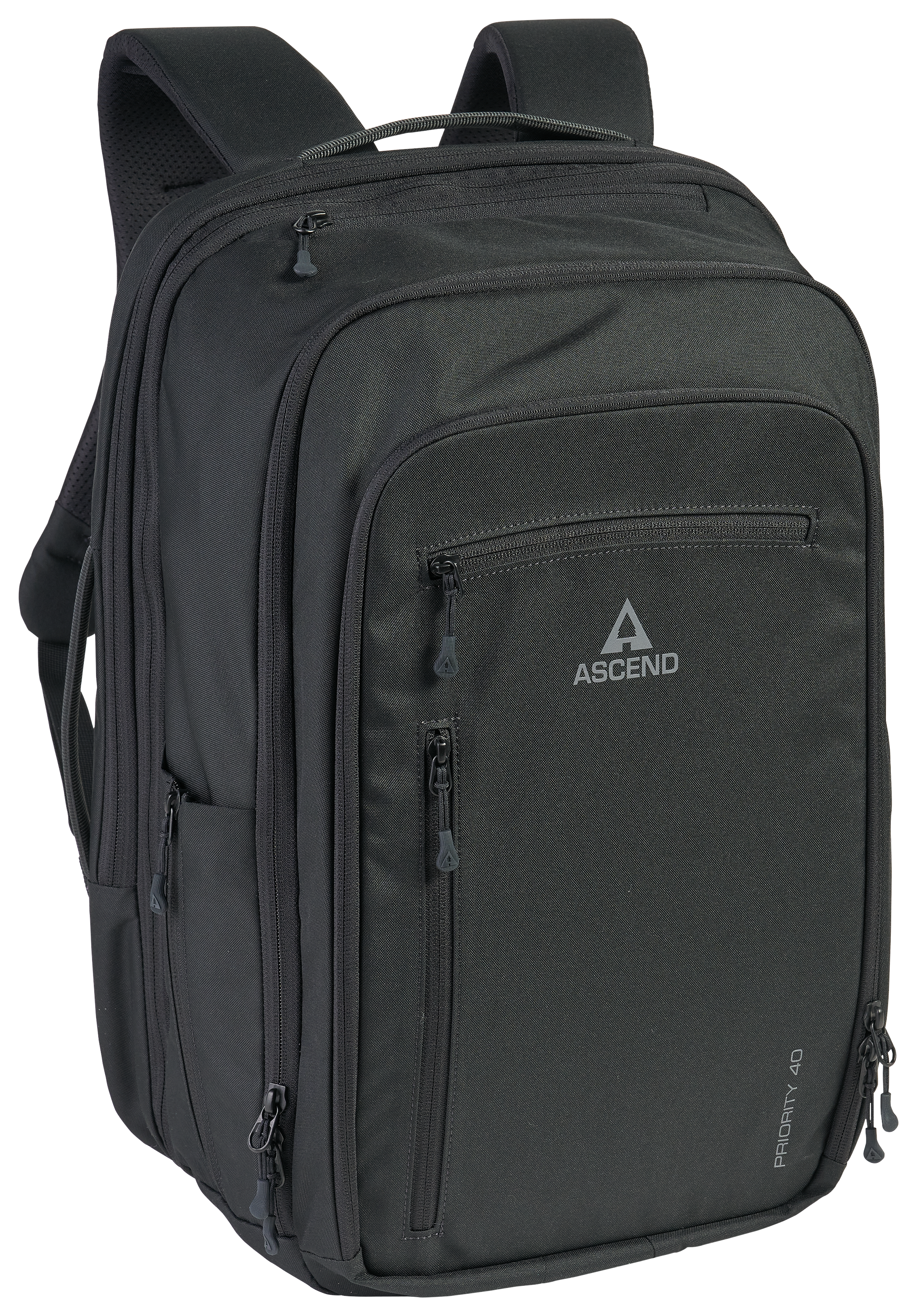Image of Ascend Priority 40L Expandable Commuter Backpack - Black